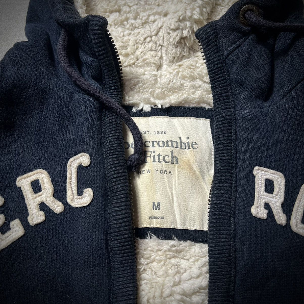 Japanese Brand Abercrombie & Fitch Big Spellout Hoodie Wolf Jaw Jacket Size US M / EU 48-50 / 2 - 9 Thumbnail