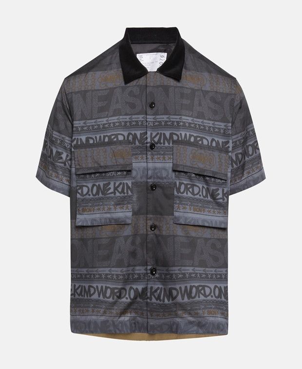 reyn spooner× Sacai 半袖シャツ 刻み込ん