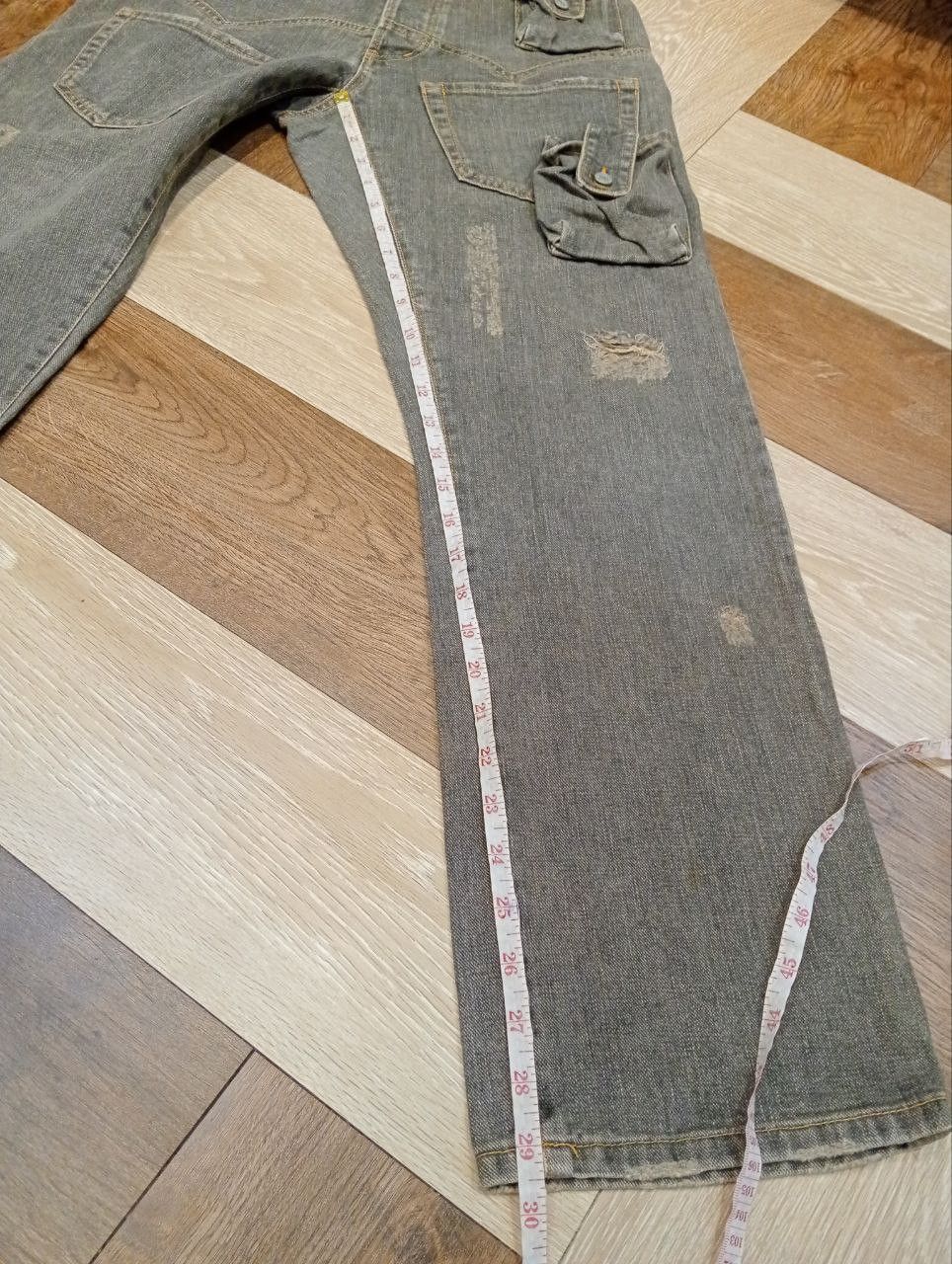 Issey Miyake SUNAOKUWAHARA by ISSEY MIYAKE MULTIPOCKET DENIM PANTS Size US 31 - 16 Thumbnail
