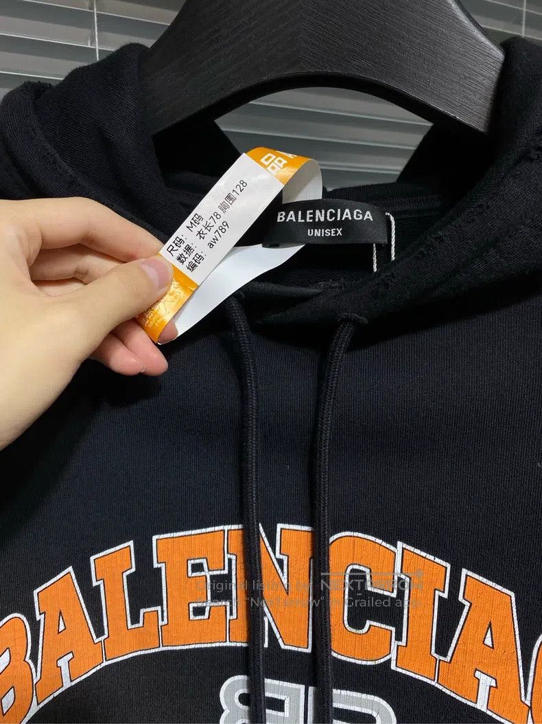 Balenciaga Balenciaga Black Hoodie Sweatshirt with Scissor Destructio Size US M / EU 48-50 / 2 - 3 Thumbnail