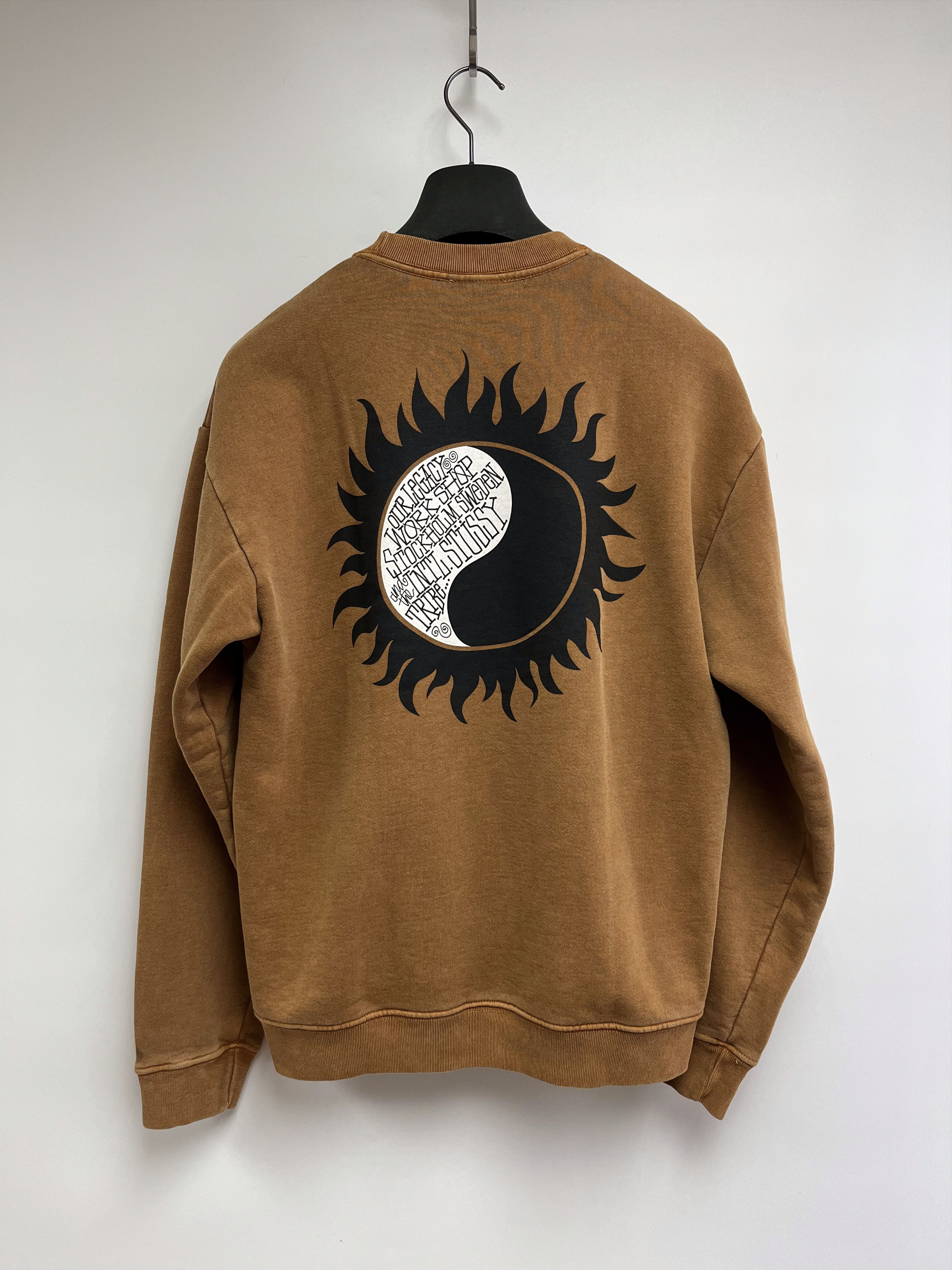 Our Legacy × Stussy OUR LEGACY x STUSSY PIGMENT DYED SUN CREWNECK SWEATSHIRT Size US S / EU 44-46 / 1 - 2 Thumbnail