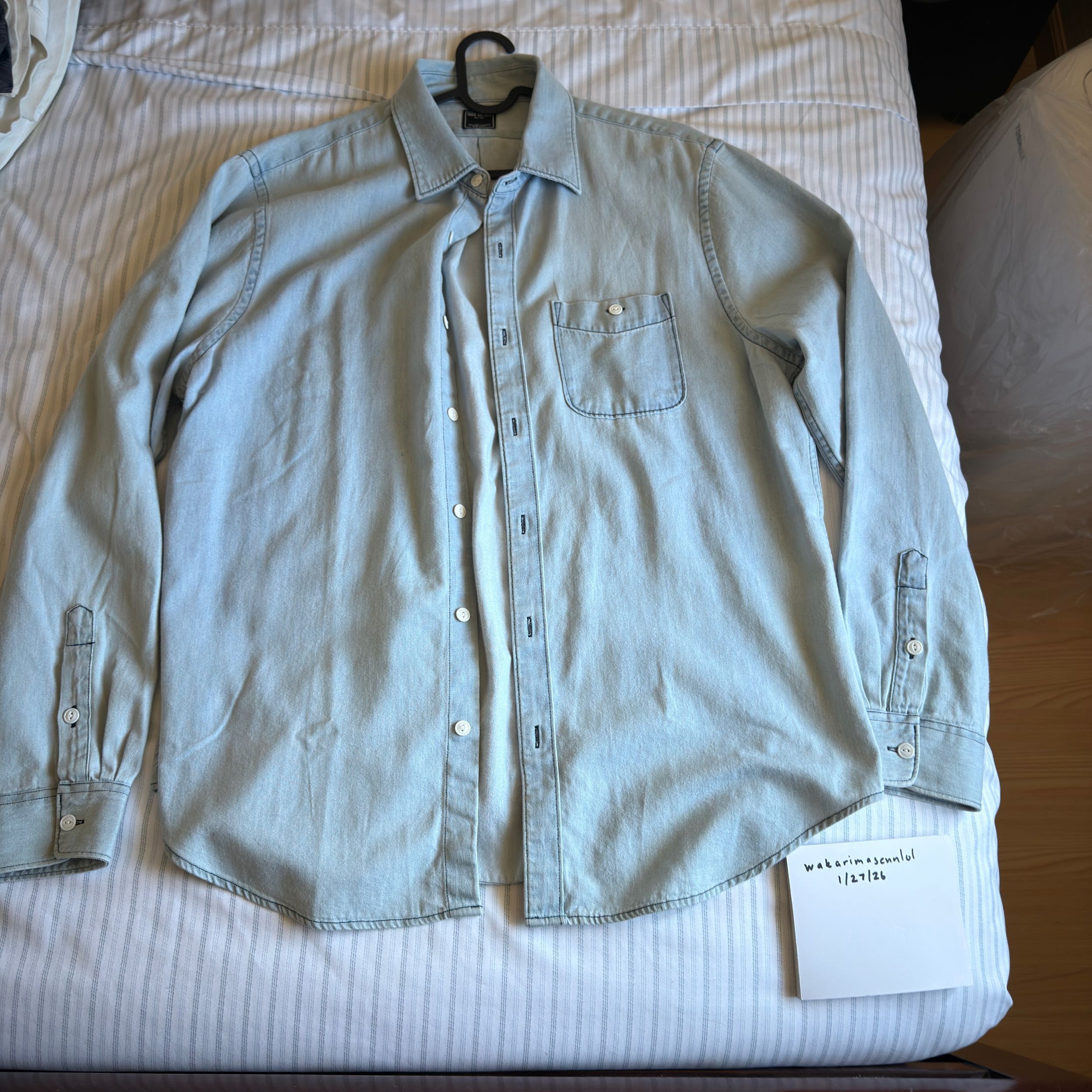 Todd Snyder Denim Point Collar Shirt