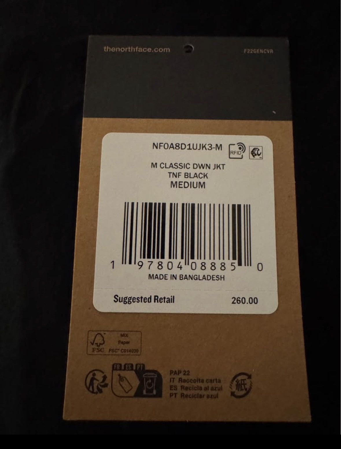 The North Face Men’s NorthFace Puffer Jacket Size US M / EU 48-50 / 2 - 3 Thumbnail