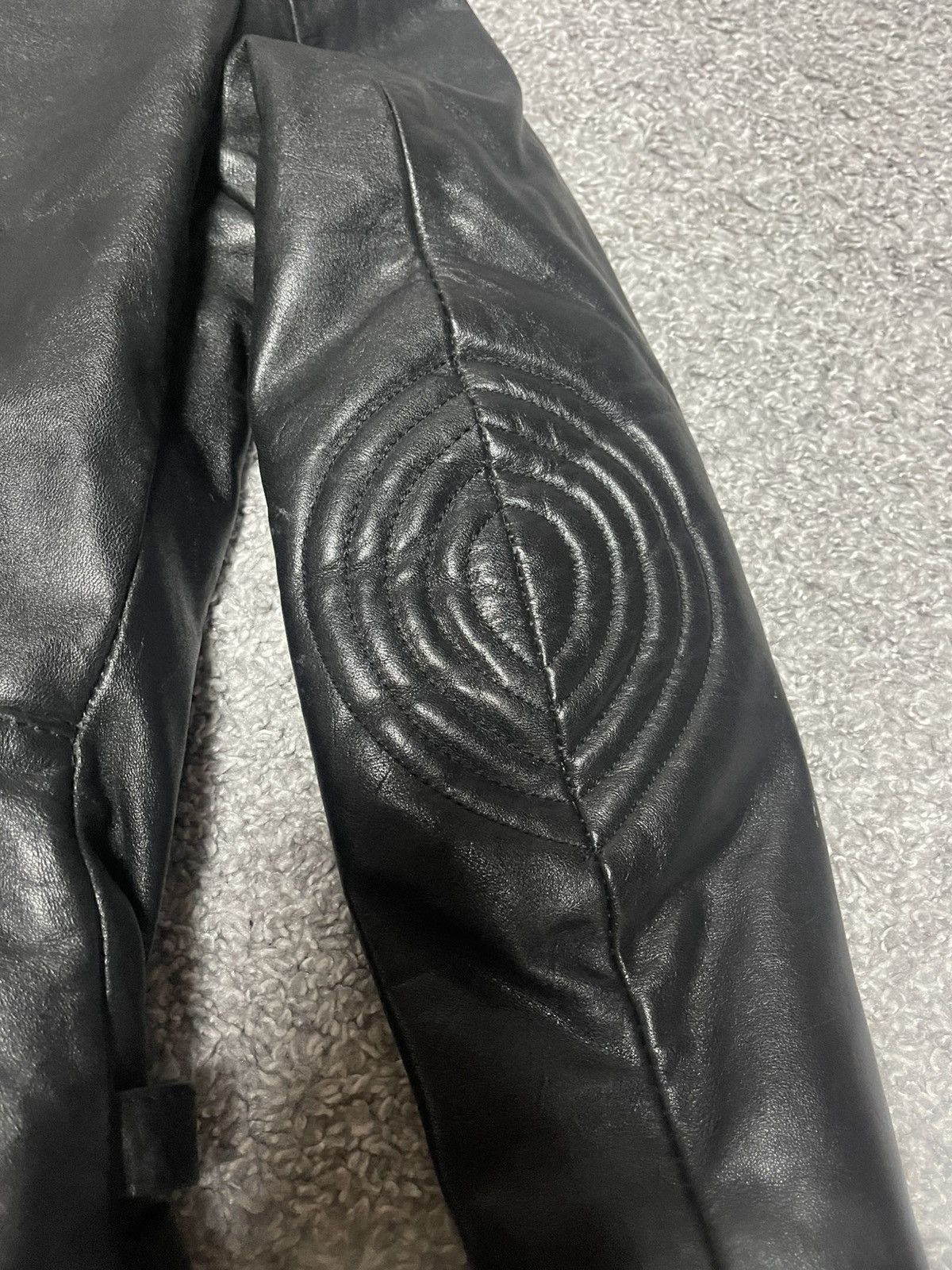 Vintage ECHTES LEDER VINTAGE BIKER LEATHER JACKET SIZE 38 Size XS / US 0-2 / IT 36-38 - 11 Thumbnail