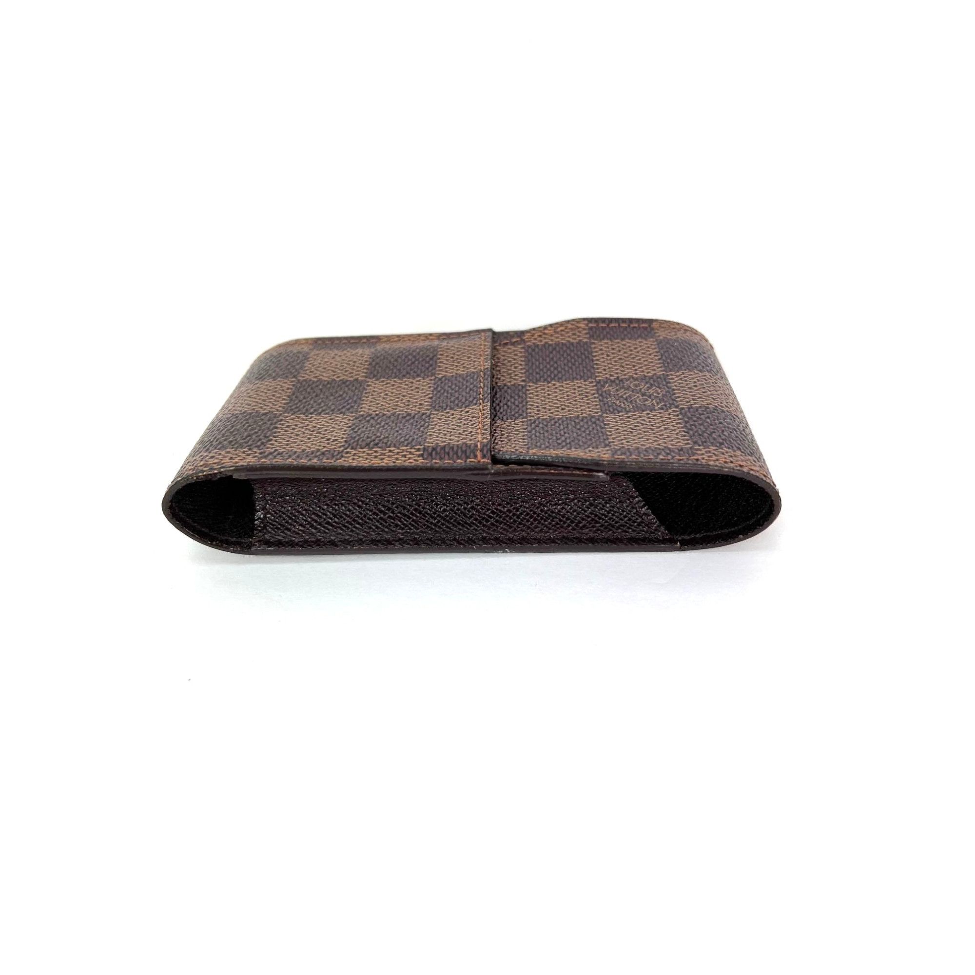 Louis Vuitton LOUIS VUITTON Damier Ebene Cigarette Card Cosmetic Case Pouc Size ONE SIZE - 9 Thumbnail