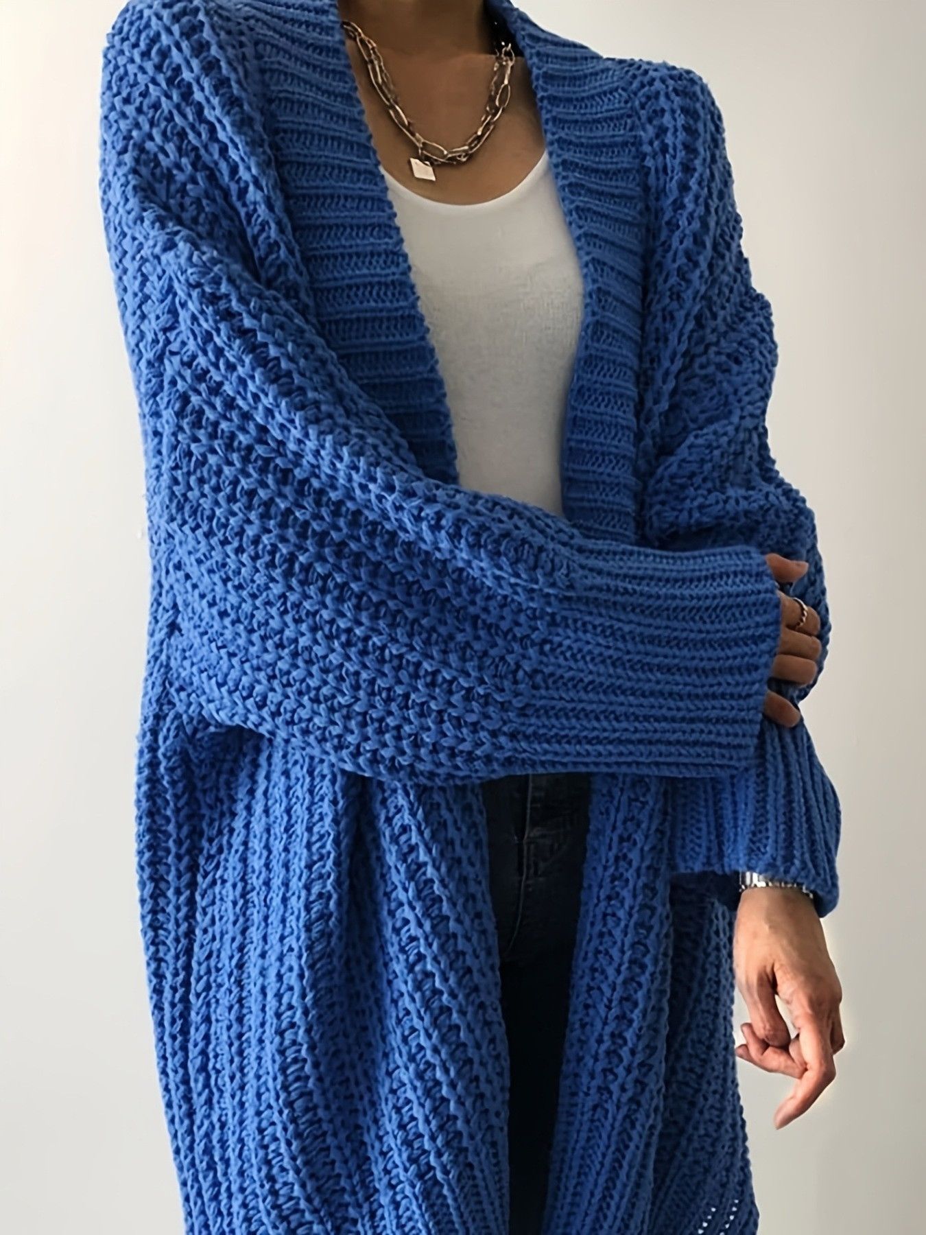 Other Chunky Knit Open Front Cardigan Size XL / US 12-14 / IT 48-50 - 3 Thumbnail