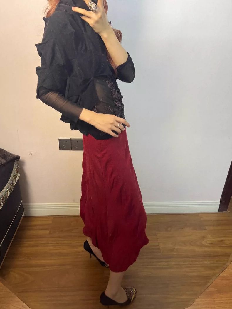 Issey Miyake issey miyake size:m Pleated bubble wool skirt Size 42" / US 20 - 7 Thumbnail
