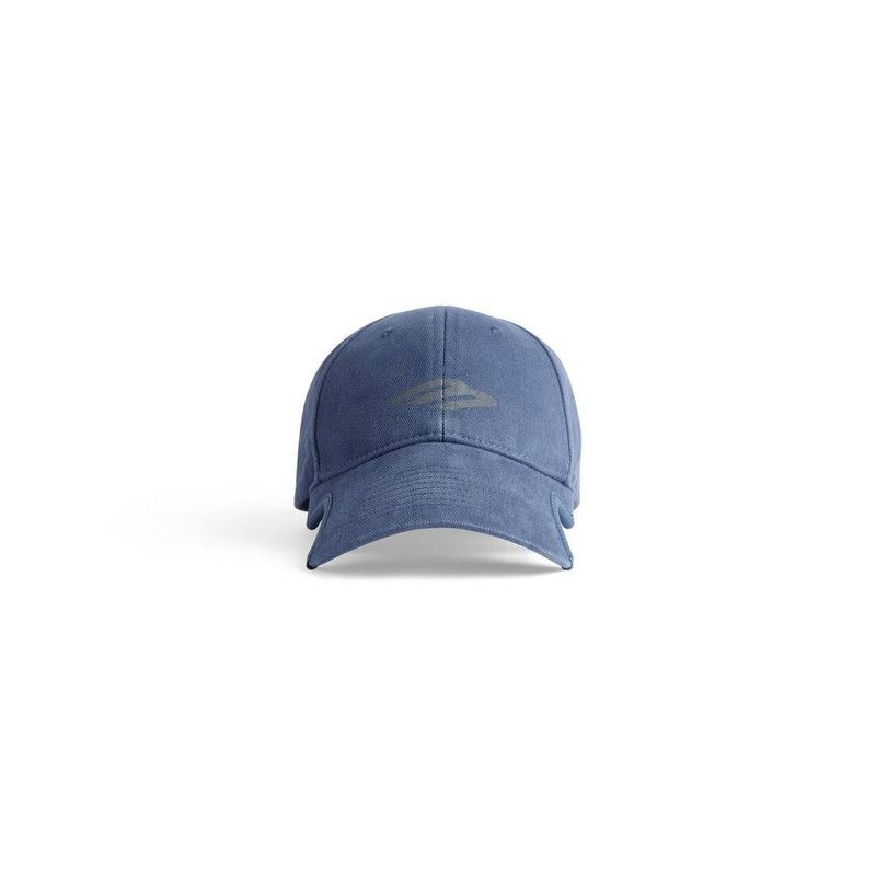 Balenciaga 3b stencil cap in blue Size ONE SIZE - 1 Thumbnail