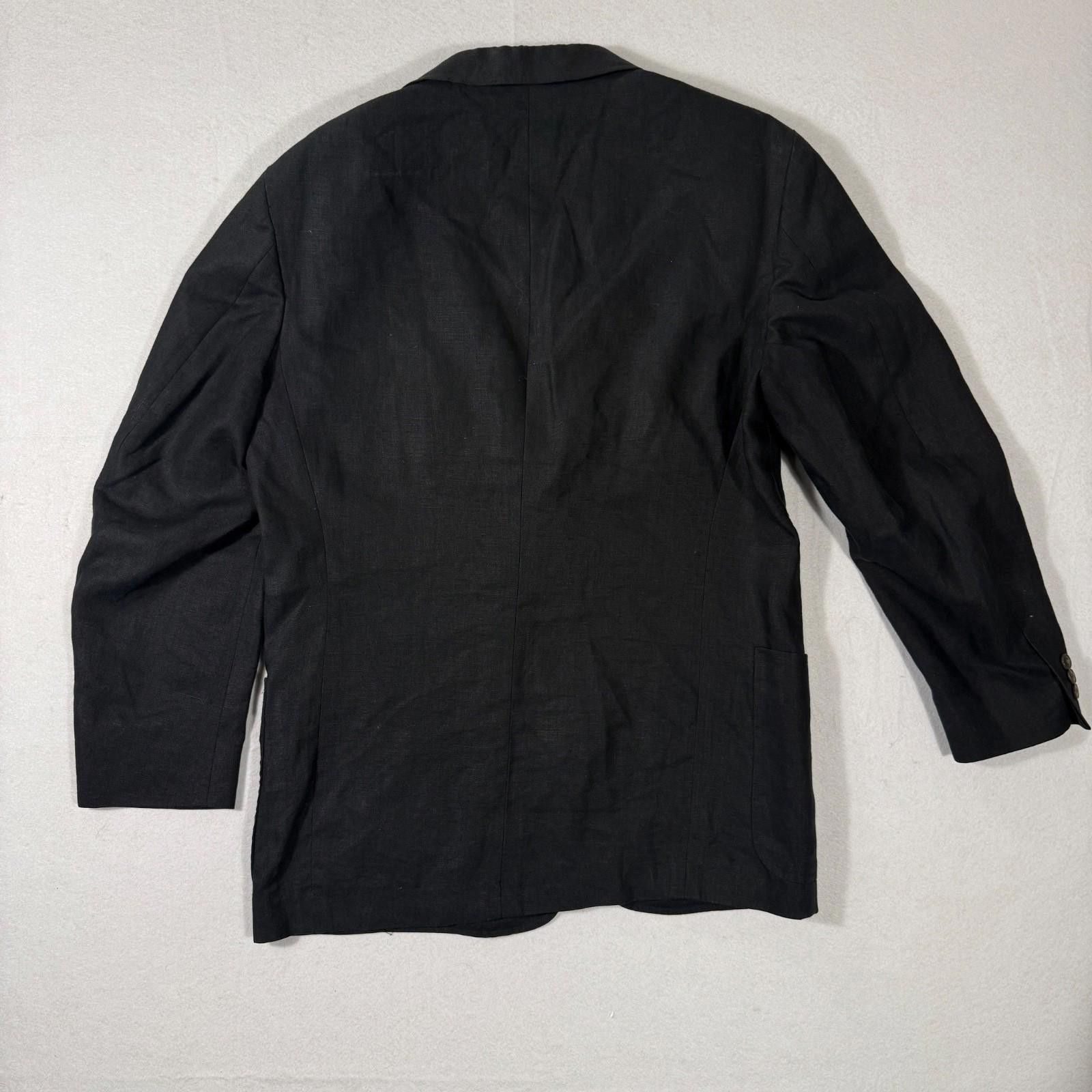 J.Crew Vintage J Crew Oarsman Mens Navy irish Linen Blazer 40R Size 40R - 6 Thumbnail