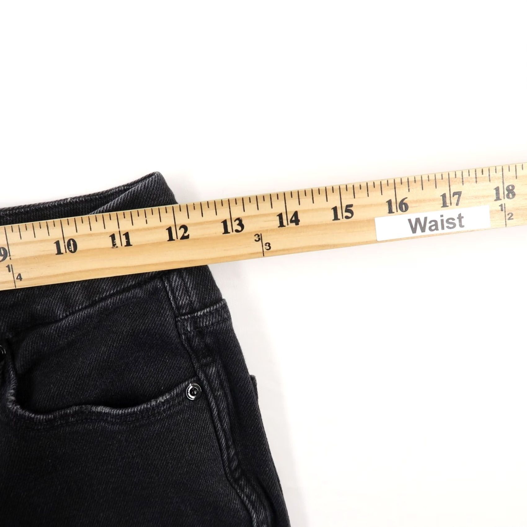 Good American Good American Jeans Womens 2 Black Curve Skinny High Rise Distressed Size 26" / US 2 / IT 38 - 6 Thumbnail