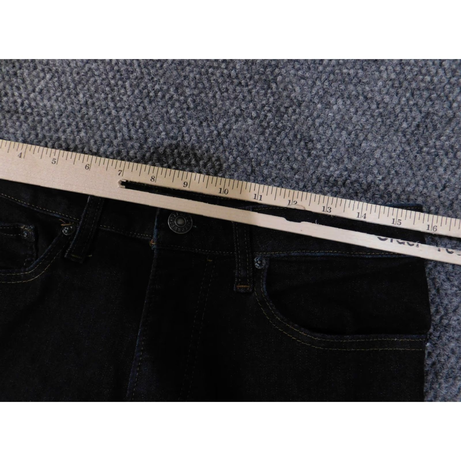 Express VINTAGE Express Jeans Mens 31x34 Black Slim Fit Stretch Denim Pants Dark Wash Classic Size US 31 - 5 Thumbnail