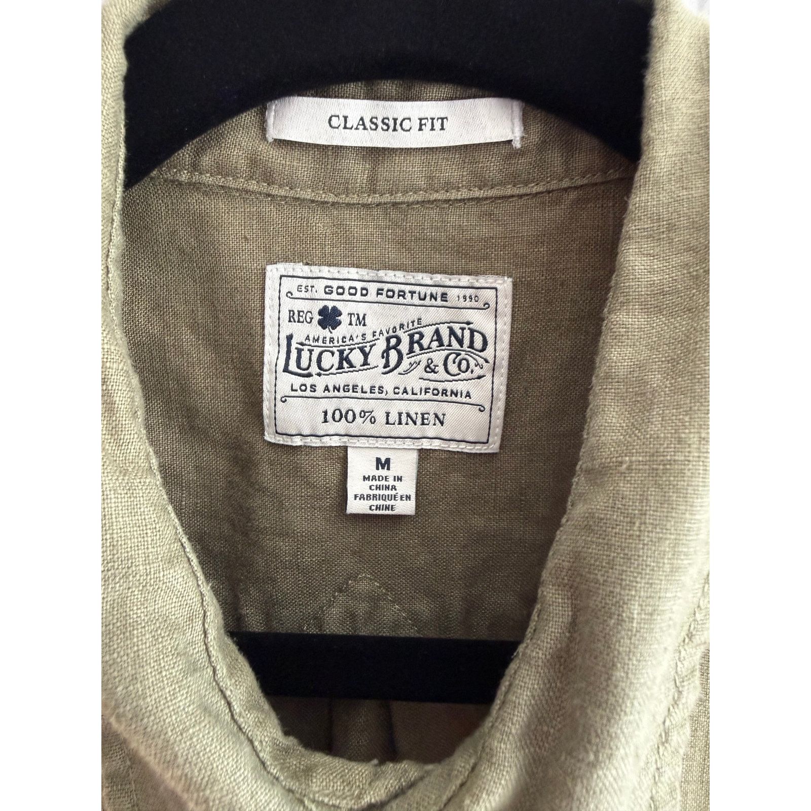 Lucky Brand Lucky Brand Short-Sleeve Linen Shirt – Size M – EUC Size US M / EU 48-50 / 2 - 2 Thumbnail