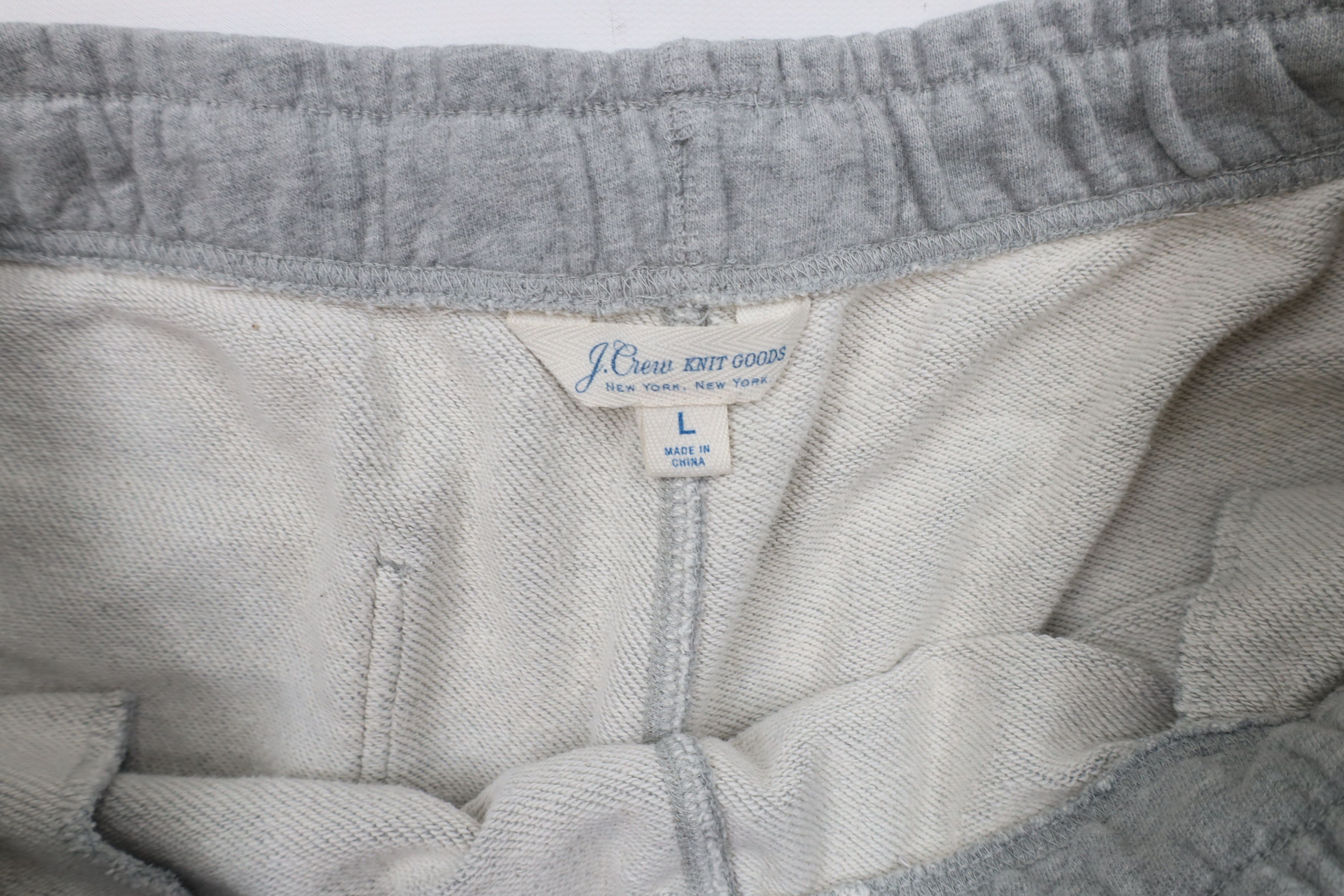 J.Crew × Vintage J Crew Knit Goods Blank Heavyweight Sweatpants Joggers Gray Size US 36 / EU 52 - 5 Thumbnail
