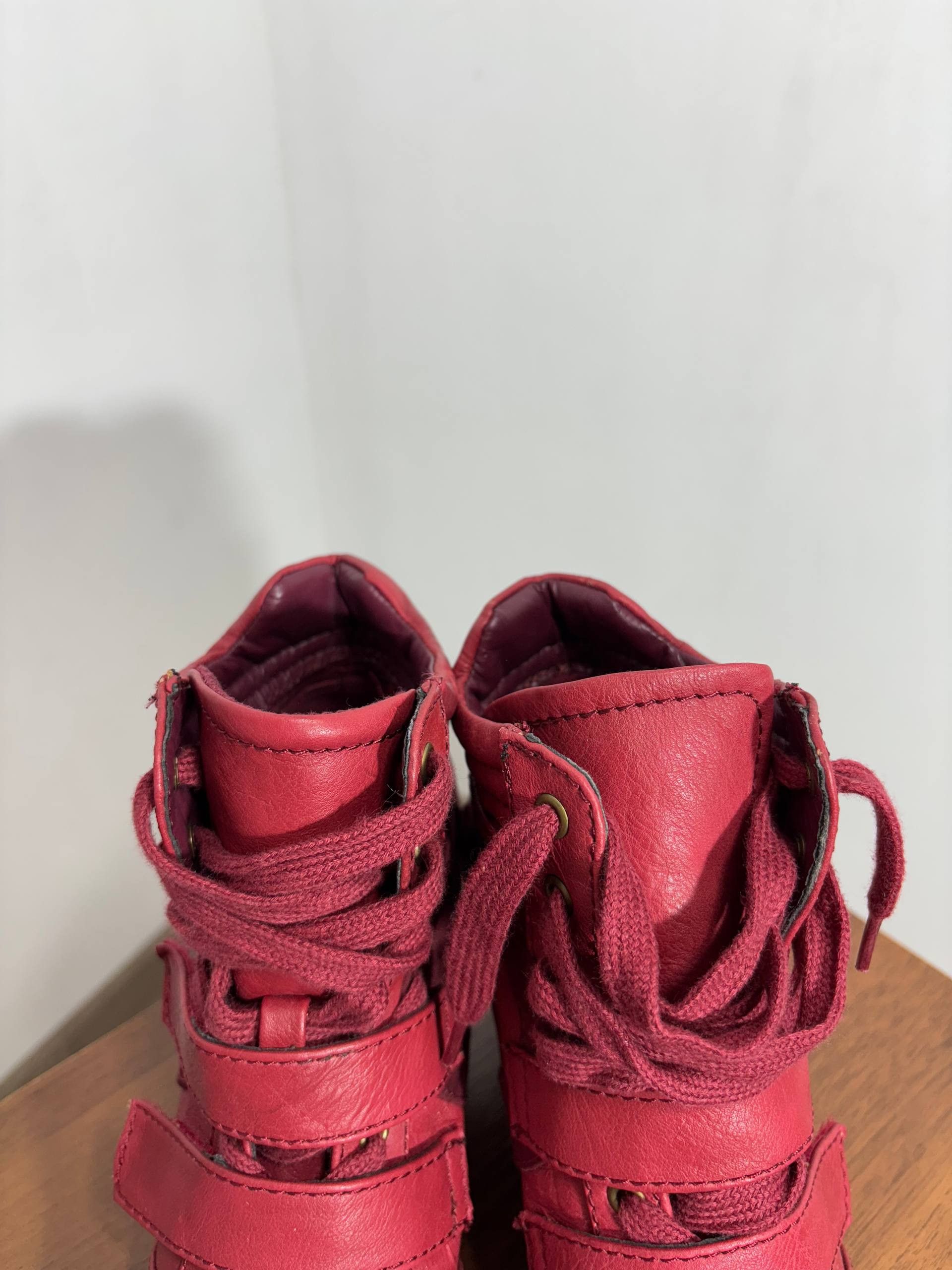 Isabel Marant Etoile Isabel Marant Etoile style Leather Hi-Top Sneakers Shoes Size US 8 / IT 38 - 16 Thumbnail