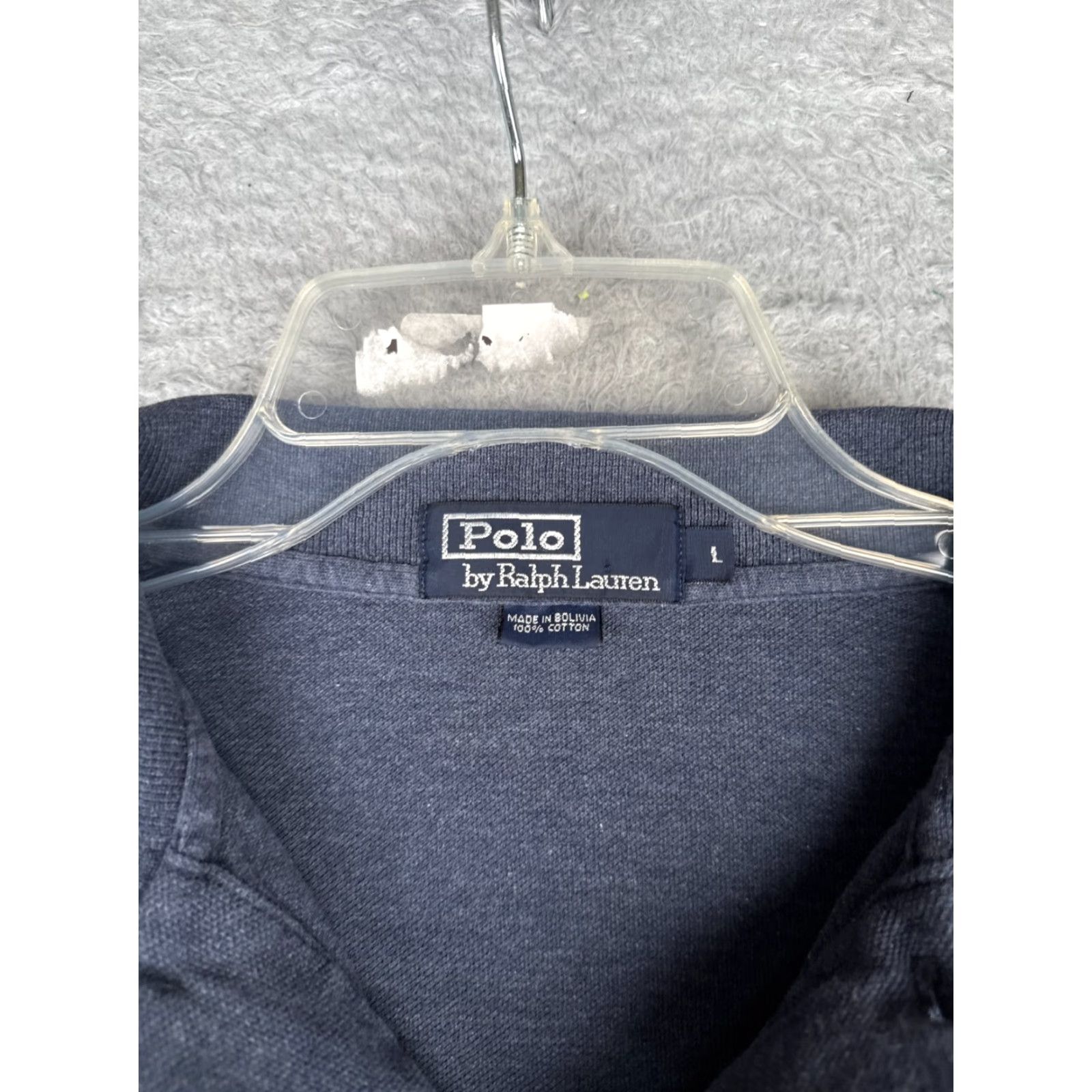 Polo Ralph Lauren VINTAGE Polo Ralph Lauren Shirt Men Large Blue Cotton Long Sleeve Pony Golf READ Size US L / EU 52-54 / 3 - 7 Thumbnail
