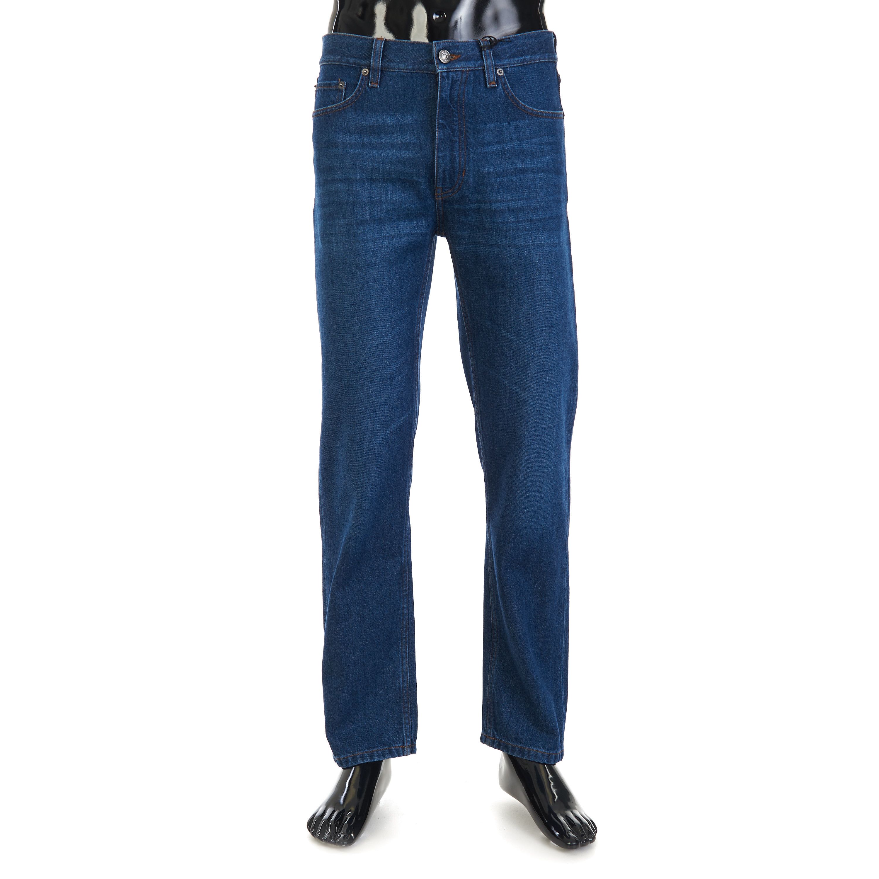 Ermenegildo Zegna Ink Blue Cotton Roccia Denim Jeans Size US 33 - 1 Thumbnail