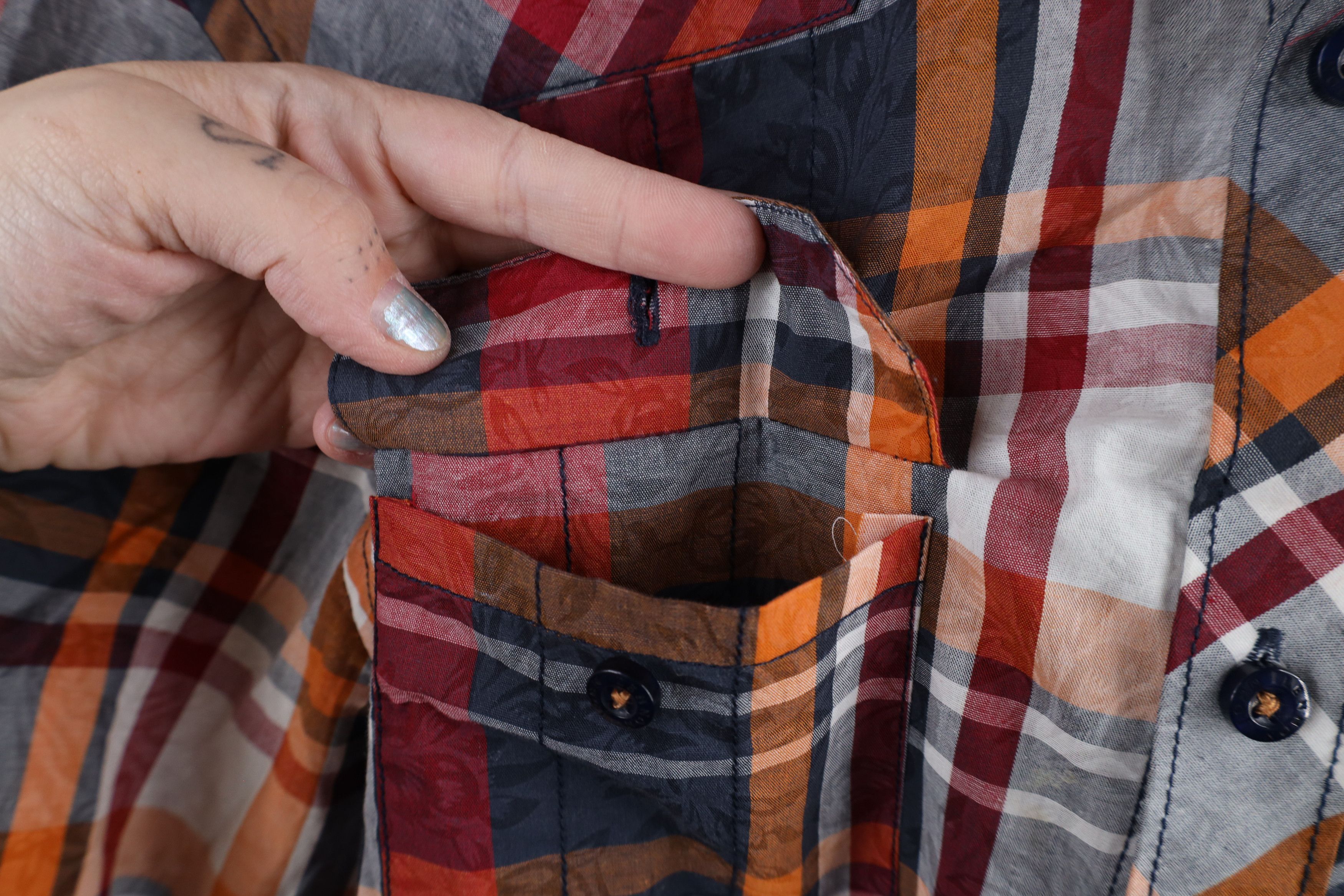 Vintage Vintage John Lennon Western Collared Button Shirt Plaid Size US M / EU 48-50 / 2 - 6 Thumbnail