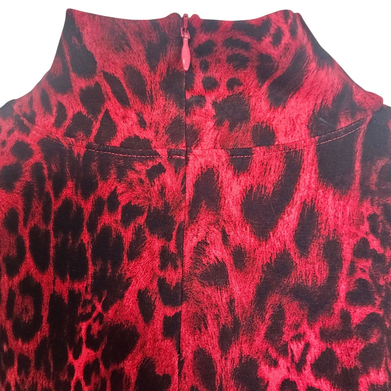 Chicos Chicos Blouse 2 (US L) Leopard Mock LS Artsy Art To Wear Size L / US 10 / IT 46 - 9 Thumbnail