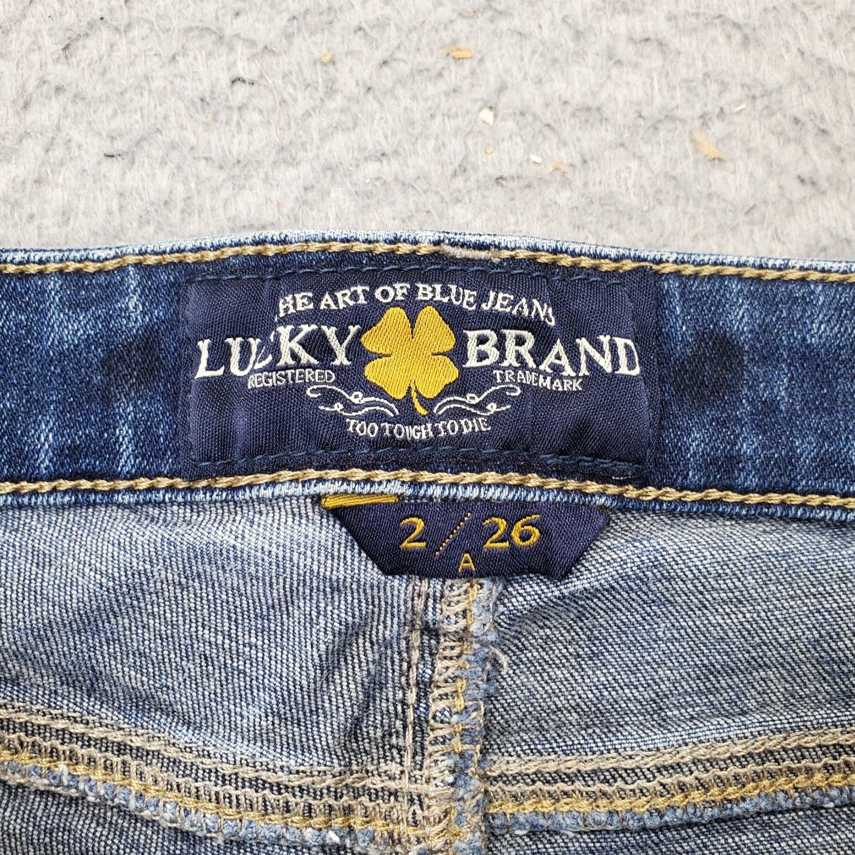 Lucky Brand Lucky Brand Jeans Women 2/26 Blue Denim Slim Fit Streetwear Grunge 5-Pocket Design Inseam 26.5" W28 Size 26" / US 2 / IT 38 - 7 Thumbnail