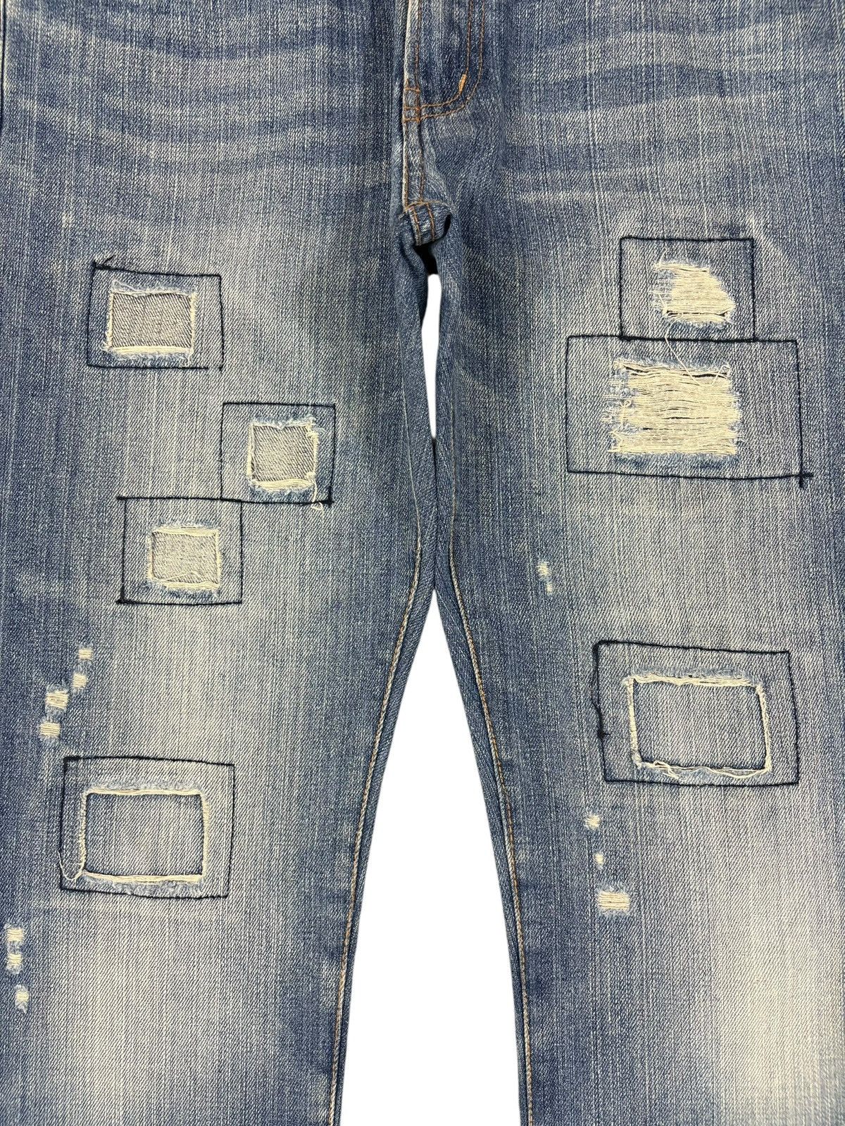 Japanese Brand Vintage Japanese Brand Patches Distressed Jeans Size US 31 - 5 Thumbnail
