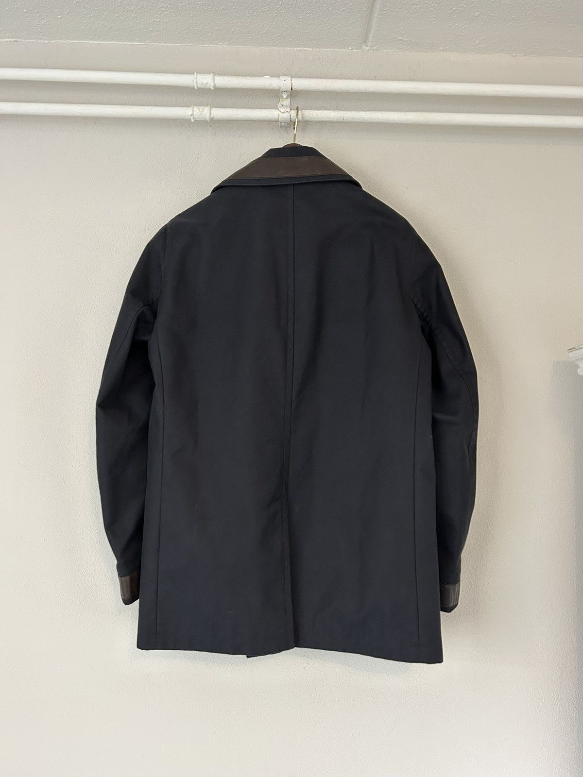 Hermes Hermes Peacoat with Leather Trimmings Size US L / EU 52-54 / 3 - 2 Thumbnail