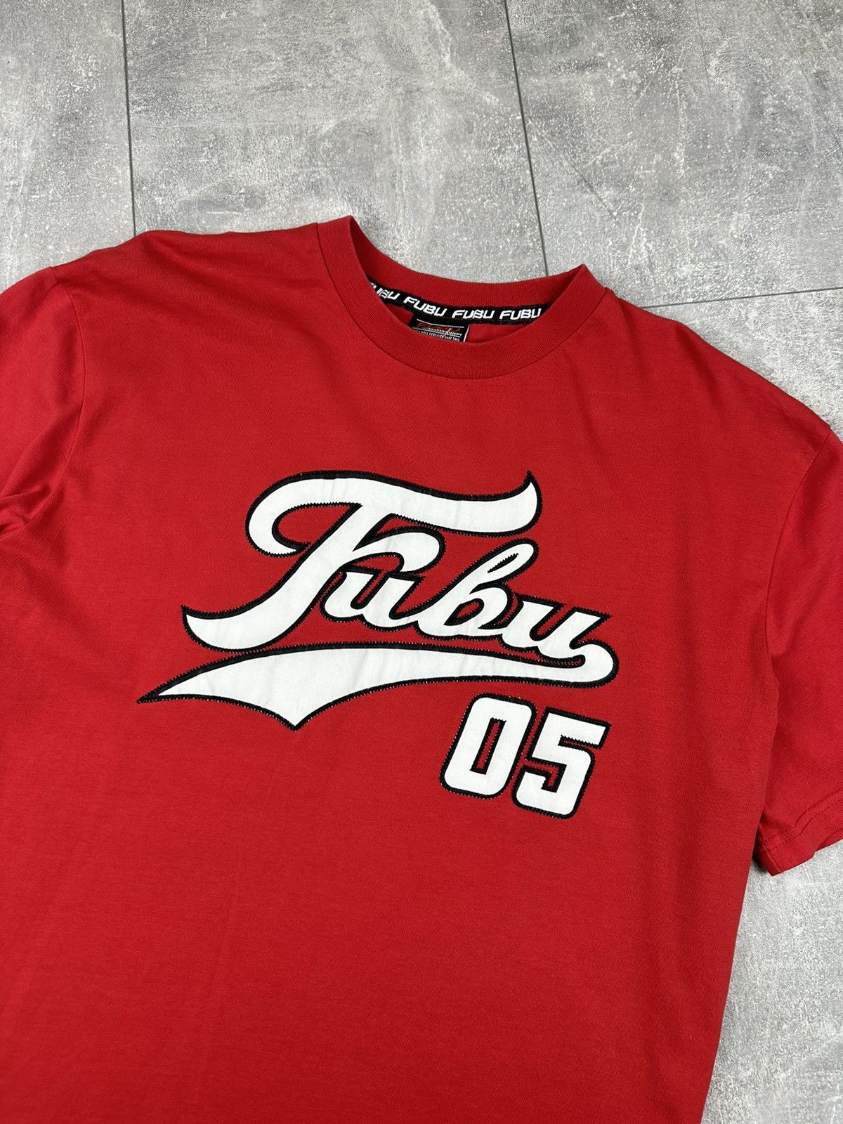 Fubu Fubu Cotton Hip Hop Vintage Red T-Shit Size US M / EU 48-50 / 2 - 2 Thumbnail