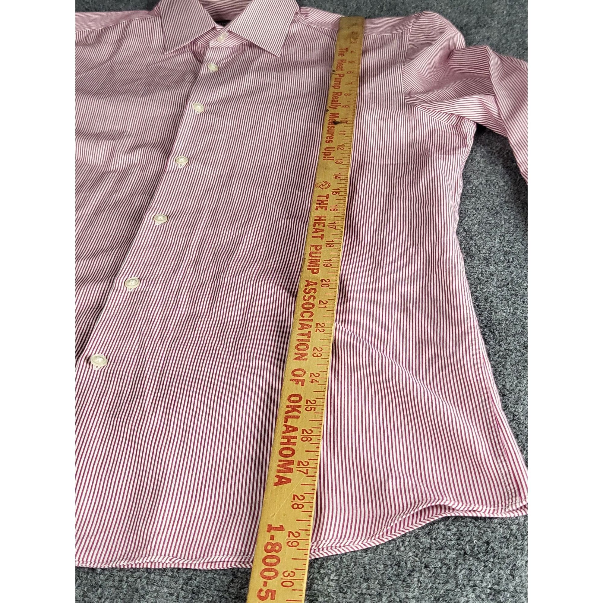 Hugo Boss Boss Hugo Boss Sharp Fit Shirt Men Sz M Striped Red Candy Ca Size US M / EU 48-50 / 2 - 4 Thumbnail