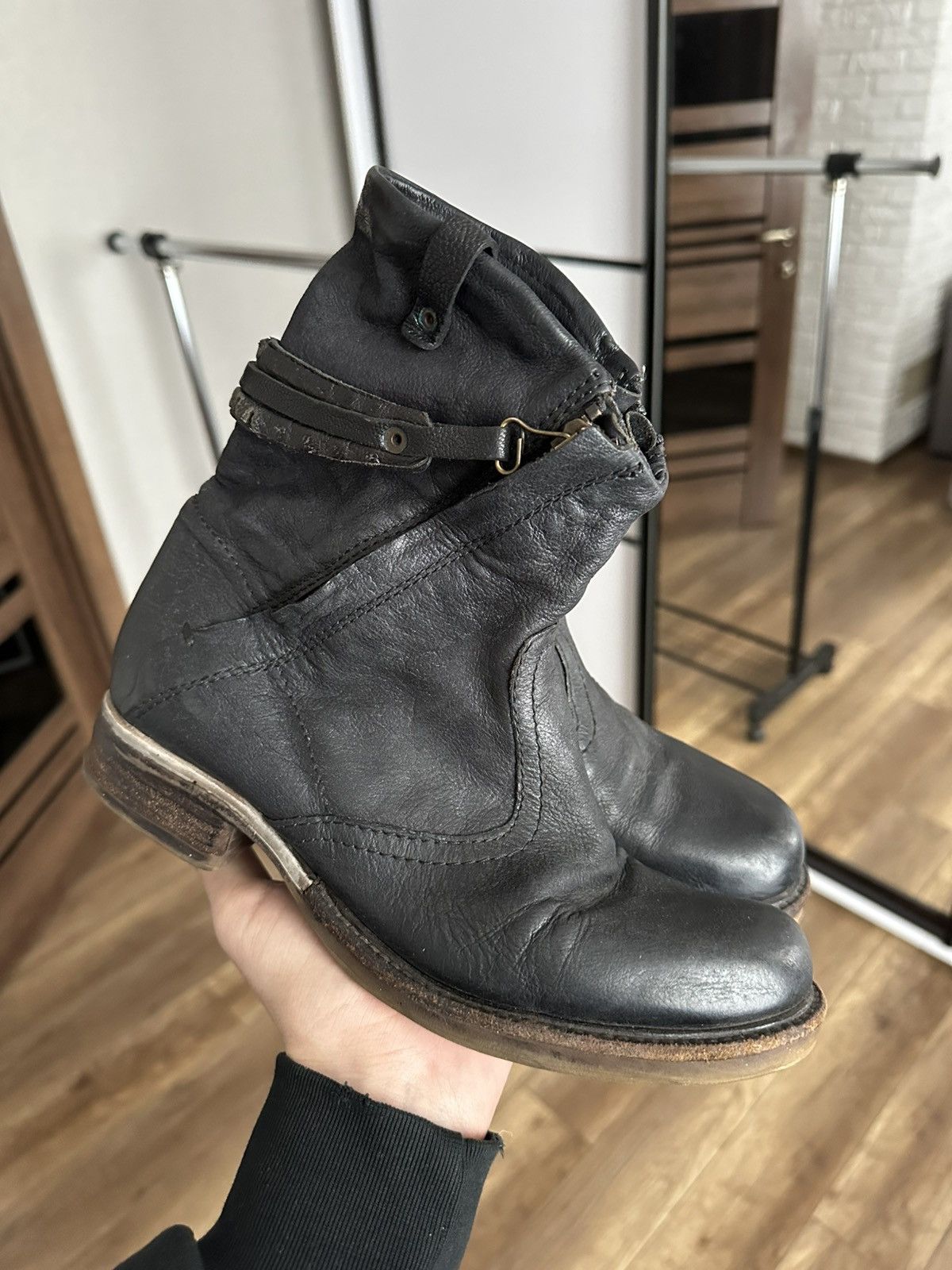 A.S.98 AS 98 Airstep Vintage Leather High Top Boots Shoes Size US 5.5 / EU 38 - 2 Thumbnail