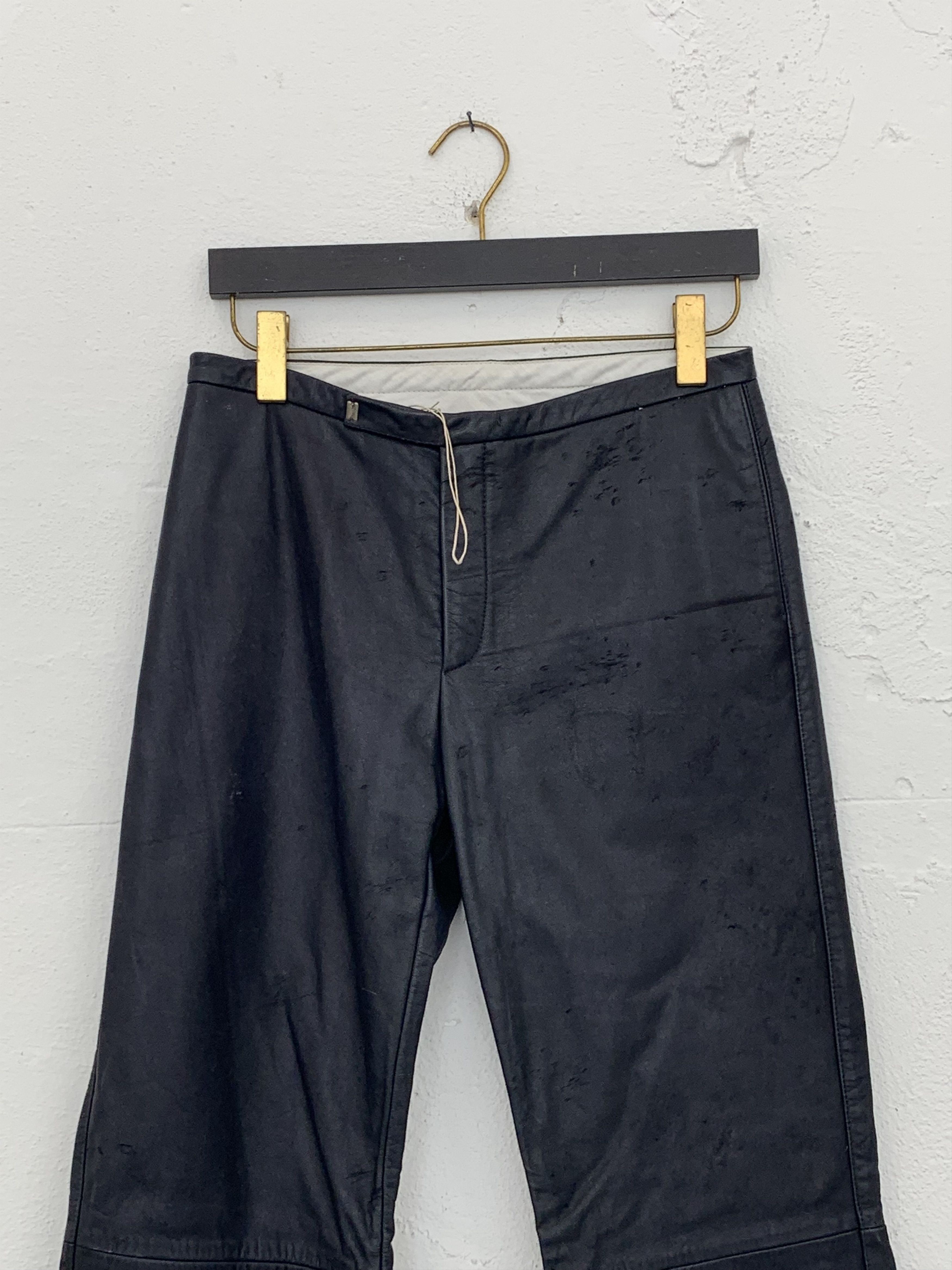 Carol Christian Poell CAROL CHRISTIAN POELL MALE FALL 2000 2001 LEATHER PANTS Size US 32 / EU 48 - 2 Thumbnail