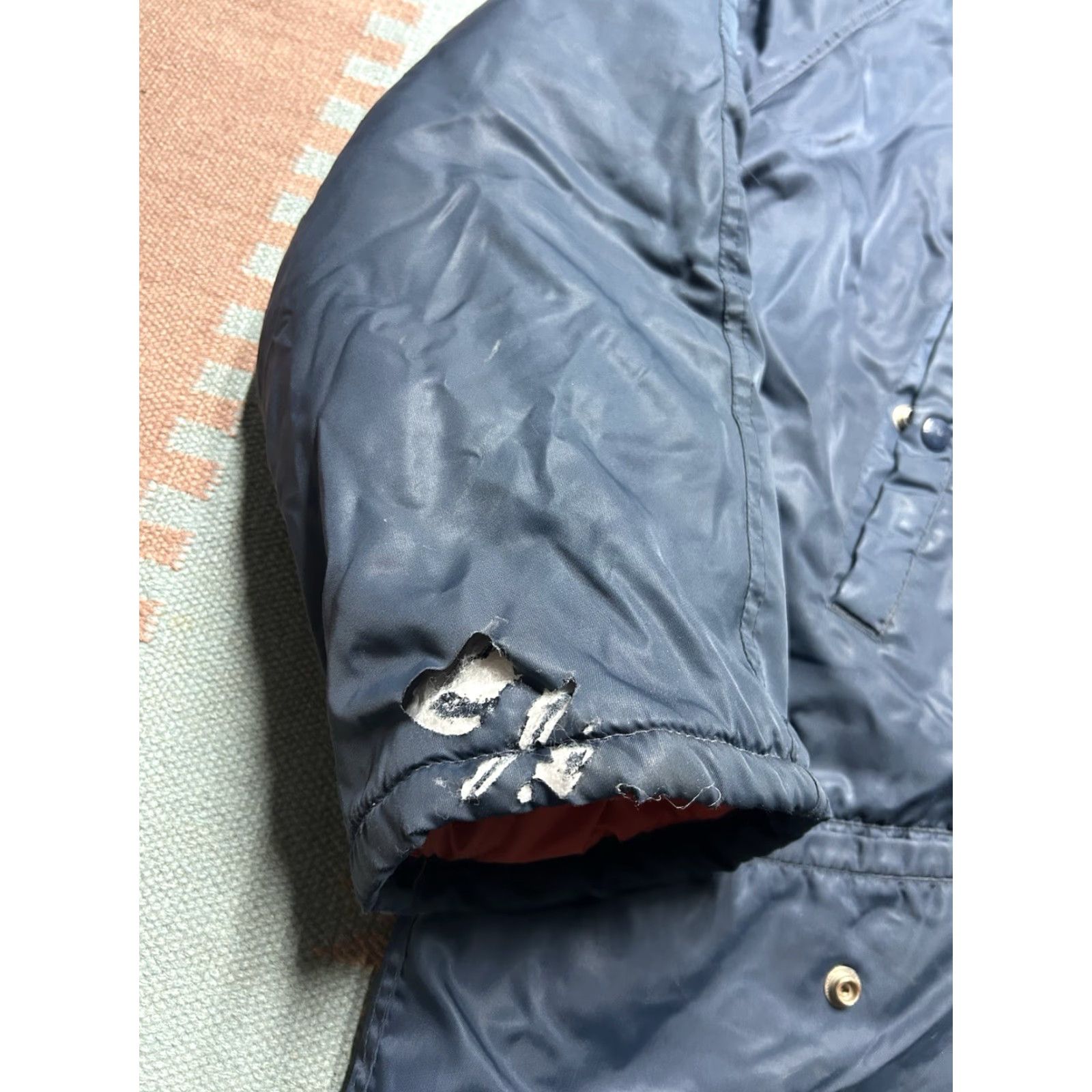 Sears VINTAGE Sears parka jacket N-3B style snorkel puffer coat blue XL tall Men Jacket Size US XL / EU 56 / 4 - 2 Thumbnail