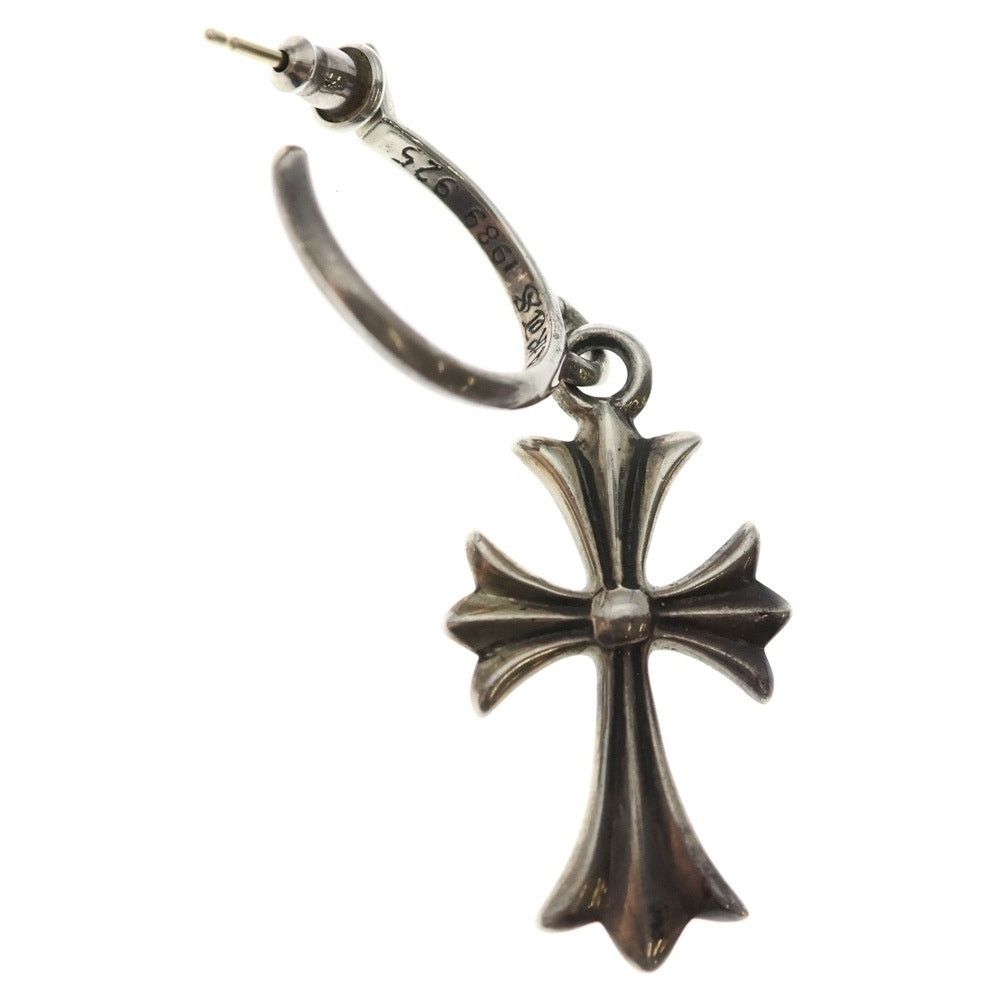 Chrome Hearts Chrome Hearts Tiny CH Cross Hoop Earring Silver Size ONE SIZE - 2 Thumbnail