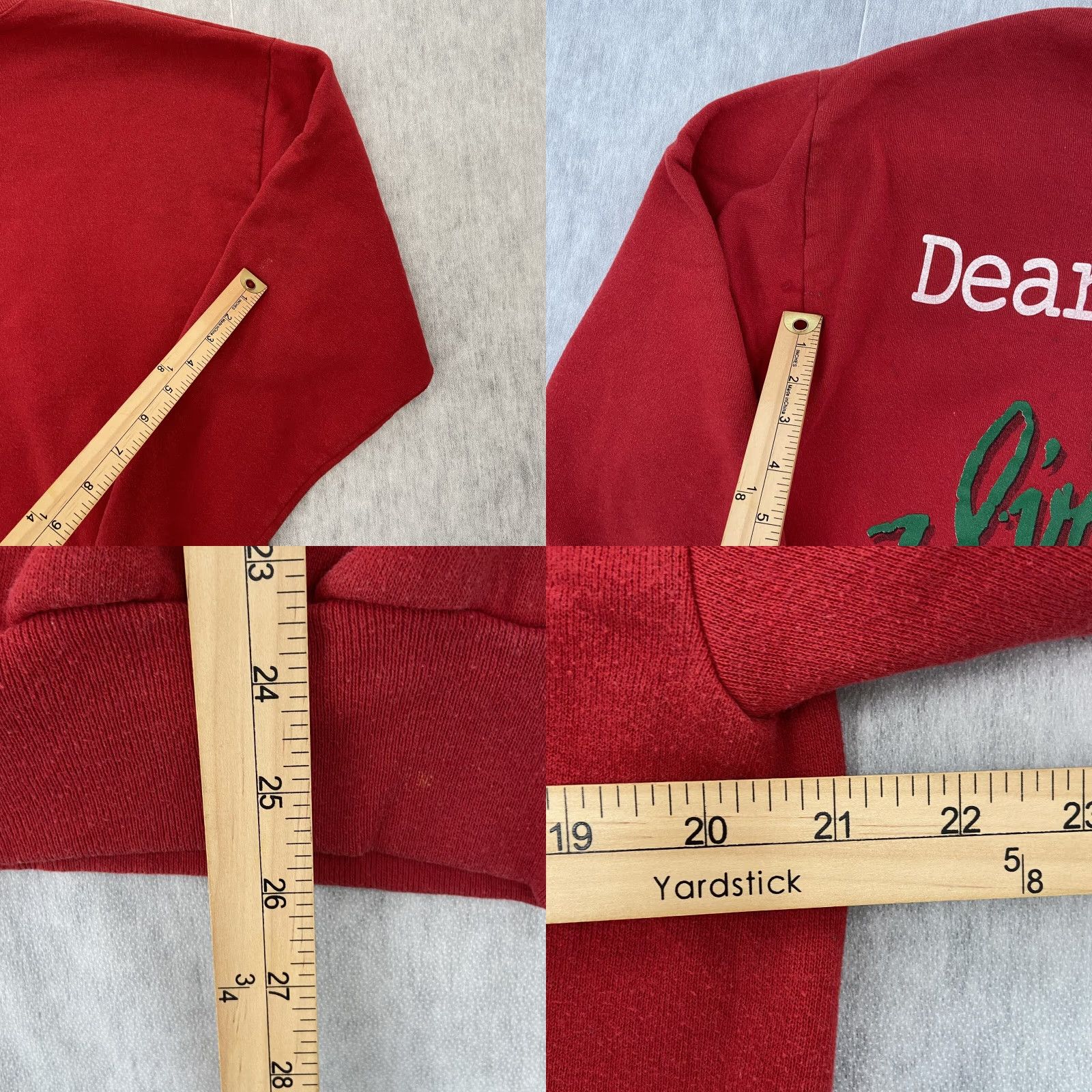 Jerzees VINTAGE Christmas Holiday Sweater Adult Dear Santa Pullover Red Mens Large L 90s Brand JERZEES Size Size L / US 10 / IT 46 - 8 Thumbnail