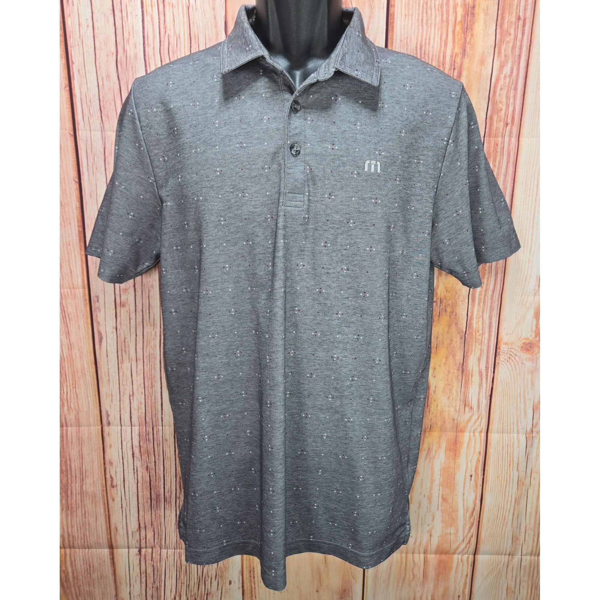TravisMathew Travis Mathew Mens Polo Shirt Medium Gray Pima Cotton Blend Size US M / EU 48-50 / 2 - 1 Thumbnail