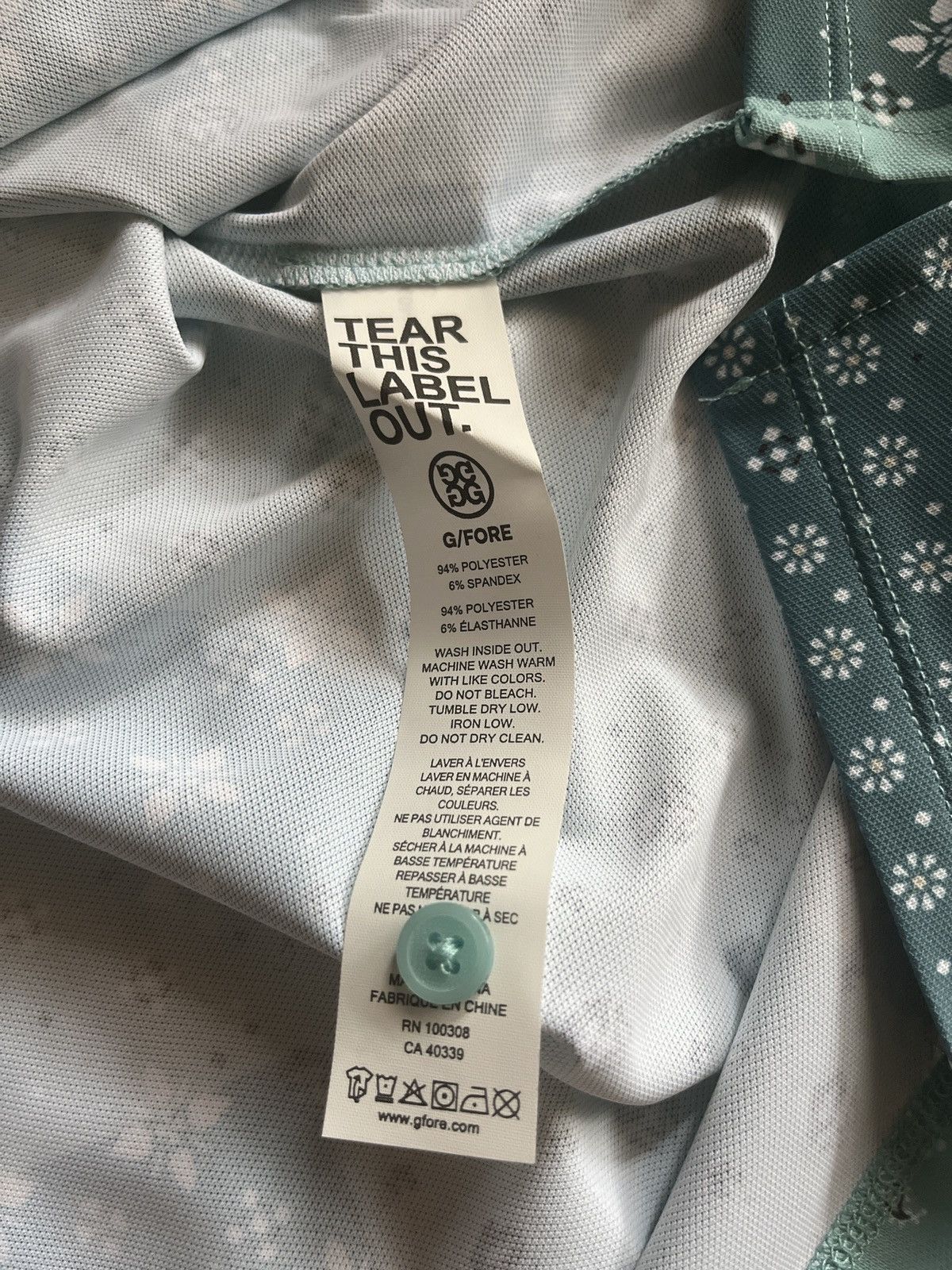 G/FORE Boro Patch Print Tech Pique Tailored Fit Polo Marine - AW23 Size US XL / EU 56 / 4 - 7 Thumbnail