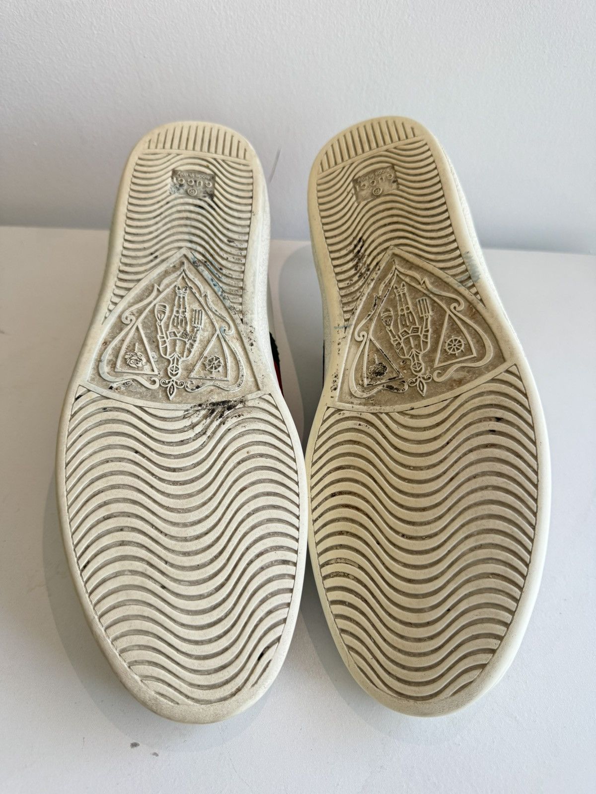 Gucci Gucci White Tiger Face Leather Sneakers Size US 10.5 / EU 43-44 - 8 Thumbnail
