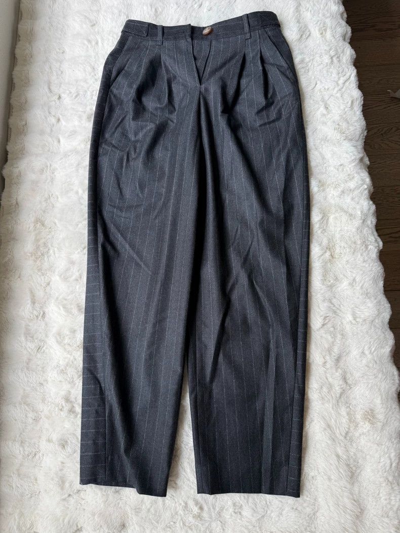 Vivienne Westwood Vivienne Westwood Gray striped suit pants Size 25" / US 0 / IT 36 - 4 Thumbnail
