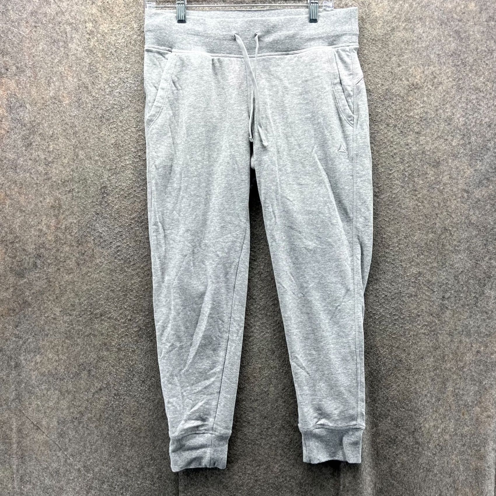 Reebok Reebok Pants Womens Small Gray Athletic Sweatpants Tapered Jogger Drawstring Inseam 25 in Size S Size 24" / US 00 / IT 34 - 2 Thumbnail
