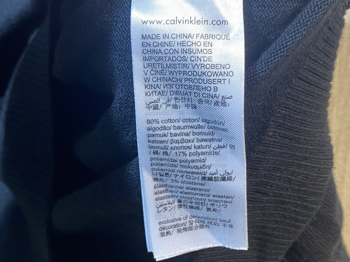 Calvin Klein × Designer Calvin Klein mens cotton black sweater size XL Size US XL / EU 56 / 4 - 4 Thumbnail