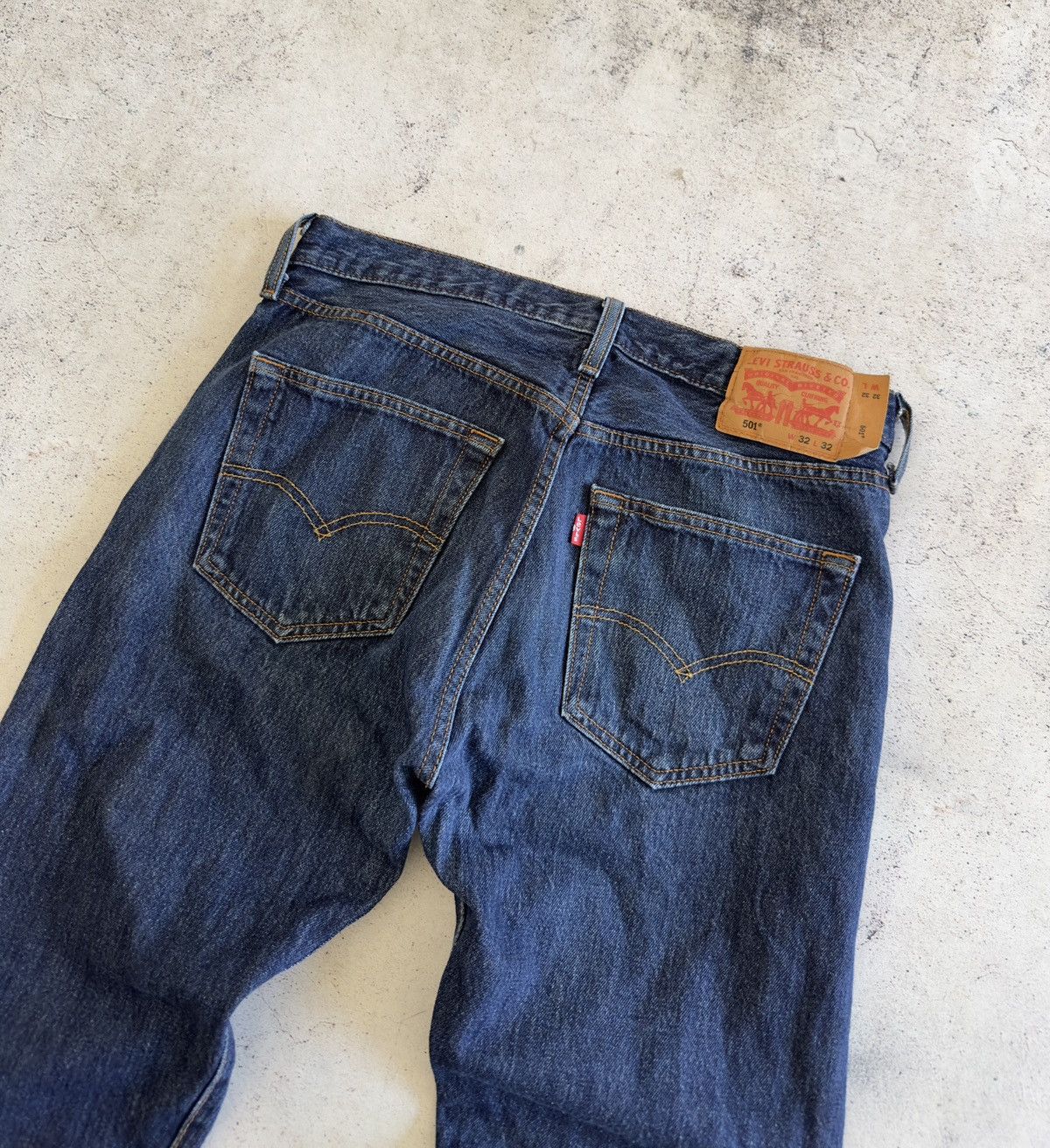 Levi's Levis 501 Blue Denim Jeans Size 32/32 Size US 32 / EU 48 - 4 Thumbnail