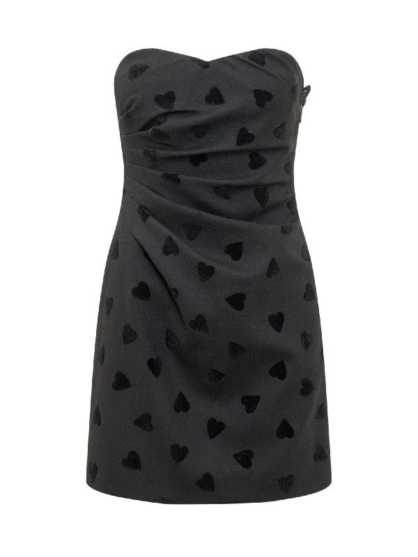 image of Celine O1Bcso1Str0224 2R30F735R.38No Mini Dress In Black, Women's (Size 2XL)