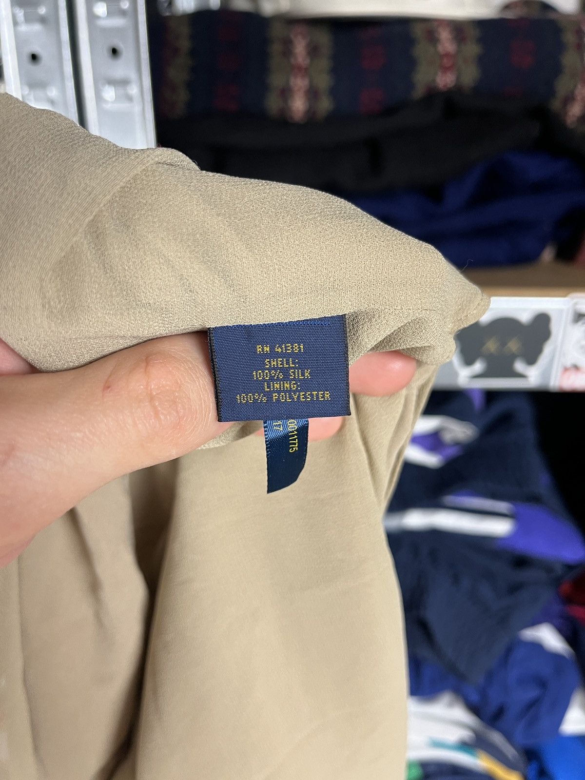 Lauren Ralph Lauren × Polo Ralph Lauren × Ralph Lauren Polo Ralph Lauren Silk Women’s Short Sleeve Blouse Shirt Top Size M / US 6-8 / IT 42-44 - 8 Thumbnail