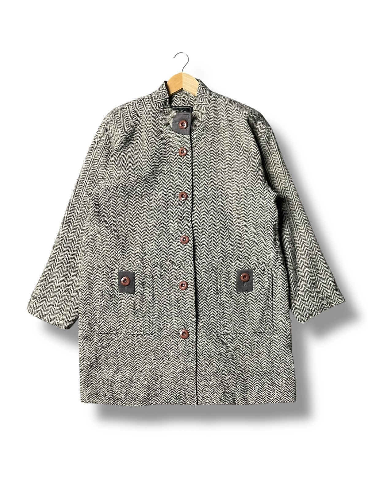 Japanese Brand × Vintage Japanese Brand Wool Tweed Fully Button Jacket (66) Size US S / EU 44-46 / 1 - 1 Thumbnail
