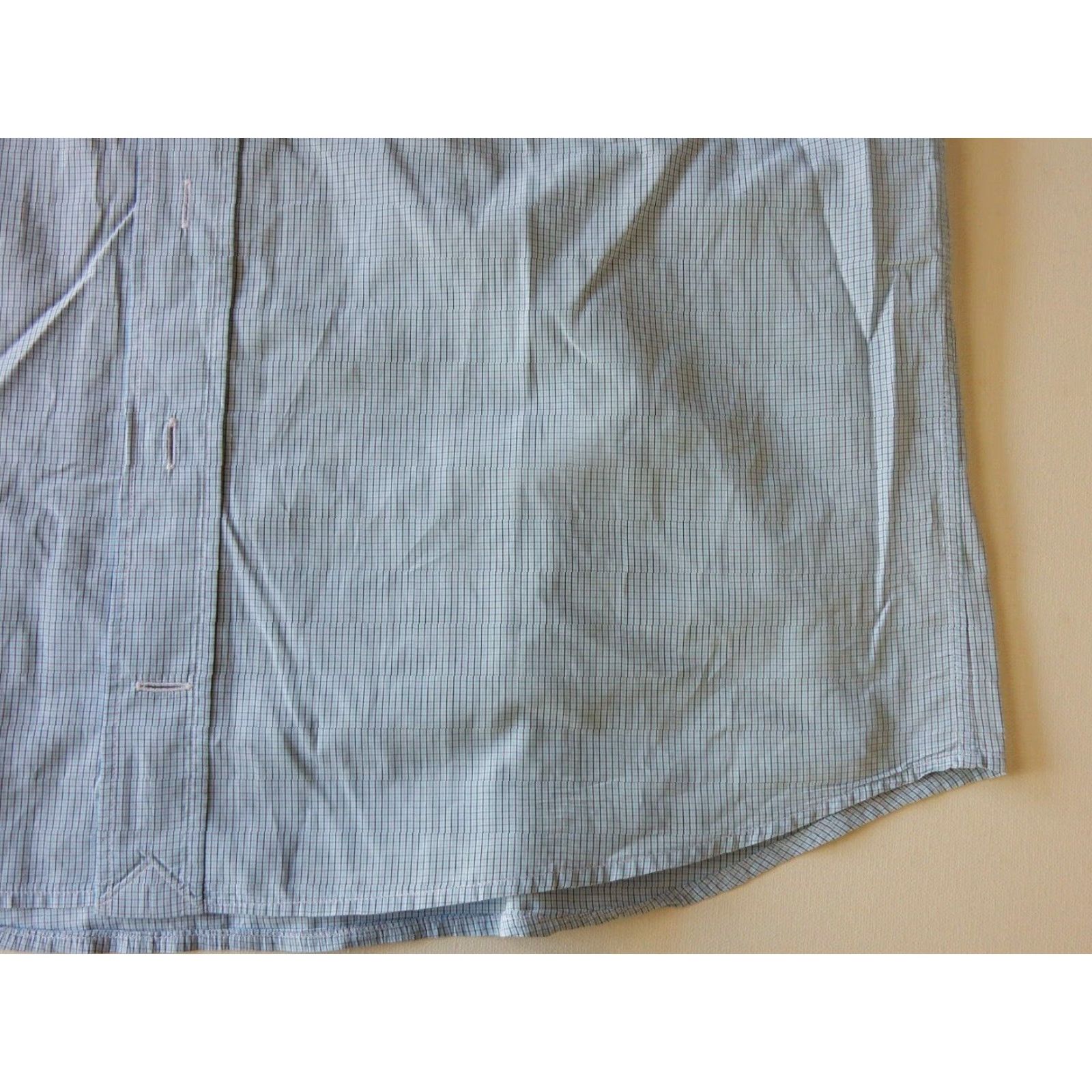Eton VINTAGE Eton Men's Plaid Cotton Button-Front Shirt Long Sleeve Size M Blue Mens Size US M / EU 48-50 / 2 - 3 Thumbnail