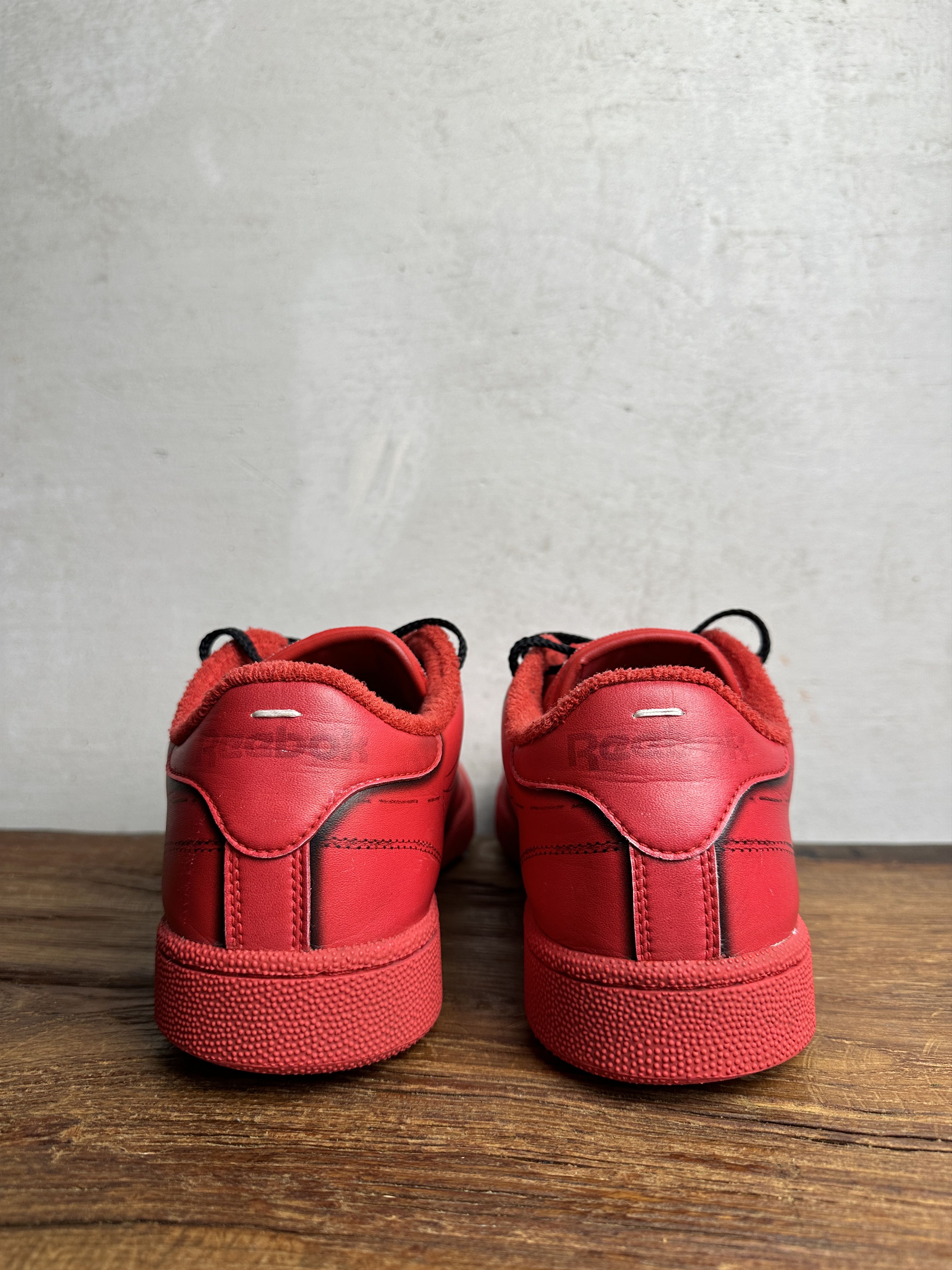 Maison Margiela × Reebok Reebok Maison Margiela x Club C Vector Red Size US 10 / EU 43 - 4 Thumbnail