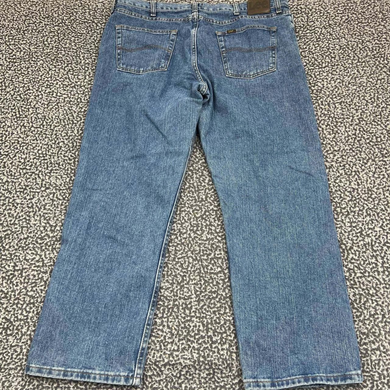 Lee Lee Jeans Men 40x30 Faded Straight Denim Pants Pocket Size US 40 / EU 56 - 2 Thumbnail