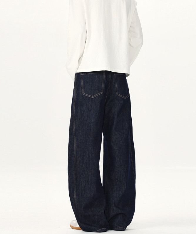 Jean American men's loose wide-leg scimitar baggy jeans Size US 32 / EU 48 - 4 Thumbnail