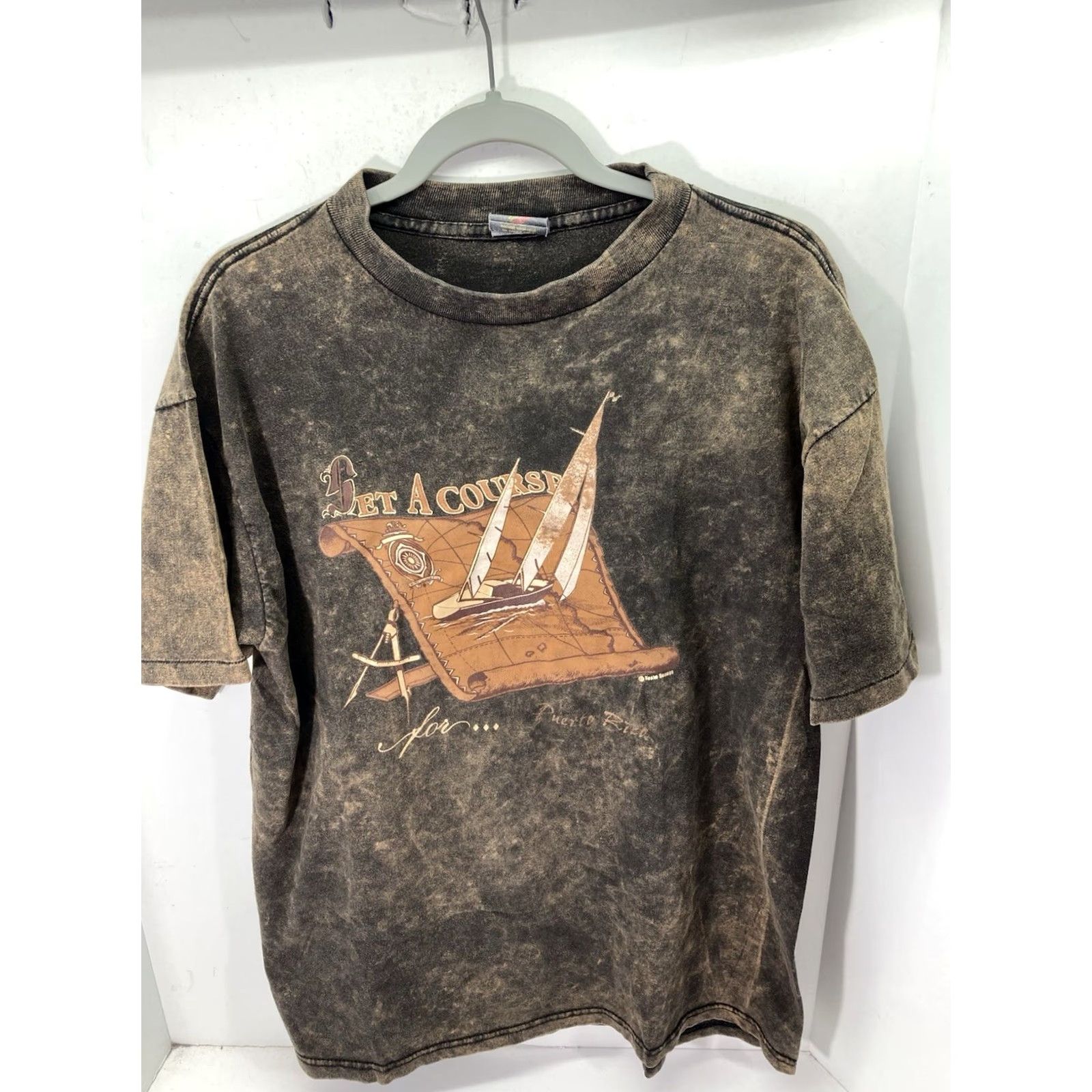 Vintage VINTAGE Puerto Rico Shirt TShirt Men M Brown Short Sleeve Stitch USA Mens Size US M / EU 48-50 / 2 - 2 Thumbnail