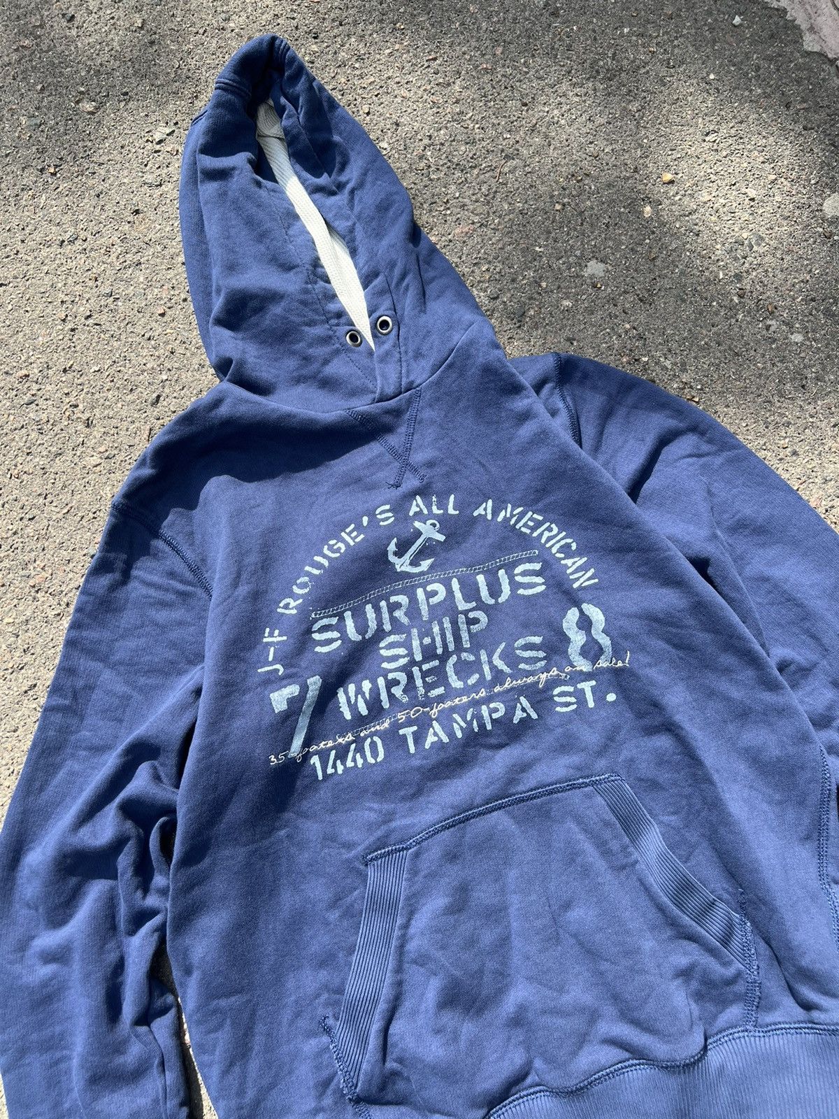 H&M × Vintage Vintage Y2K H&M Surf Style Surplus Print Hoodie Size US M / EU 48-50 / 2 - 2 Thumbnail