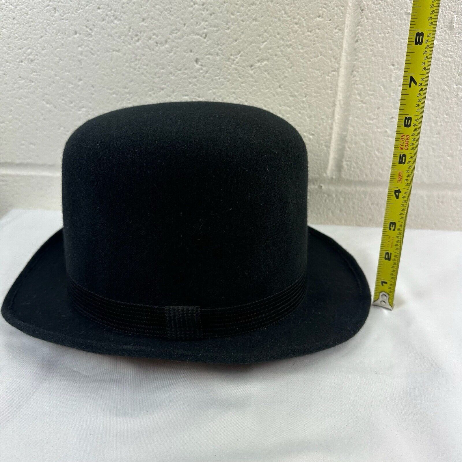Pigalle Vintage Pigalle Black Bowler Hat Wool Felt Sz S Size ONE SIZE - 7 Thumbnail