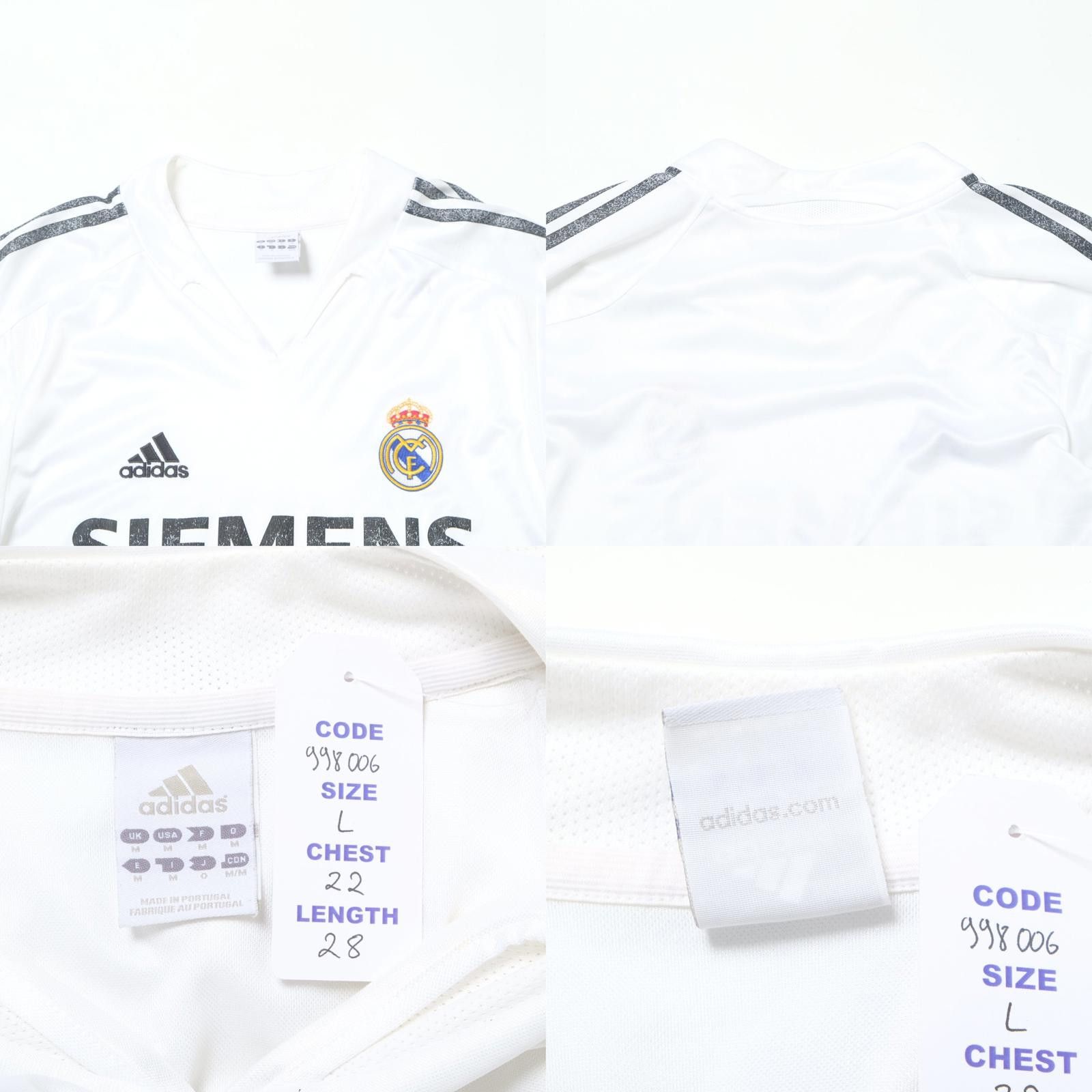 Adidas 2004/05 Real Madrid Home Shirt Adidas (L) Size US L / EU 52-54 / 3 - 4 Thumbnail
